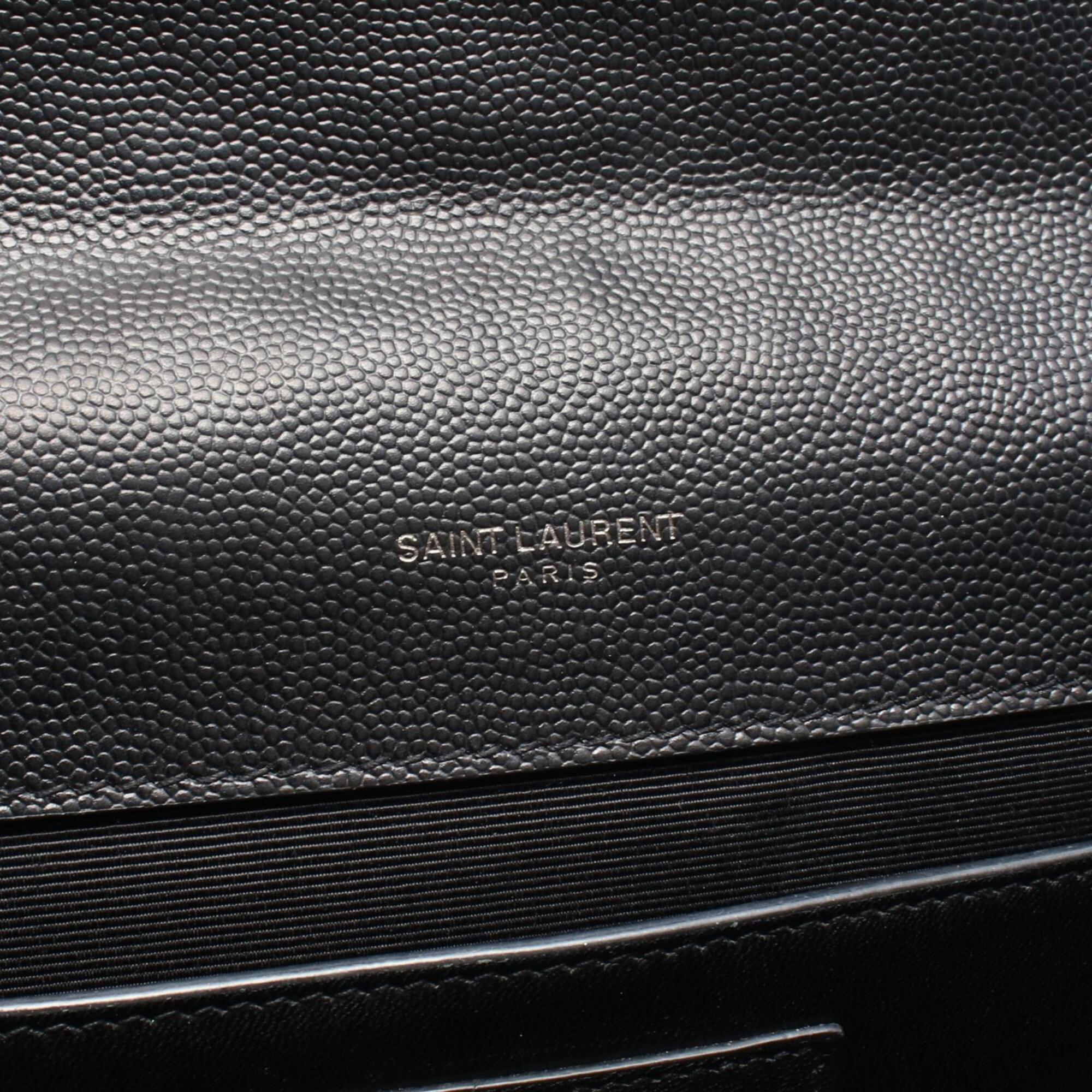 Yves Saint Laurent Black Leather Shoulder Bag (Pre-Owned)