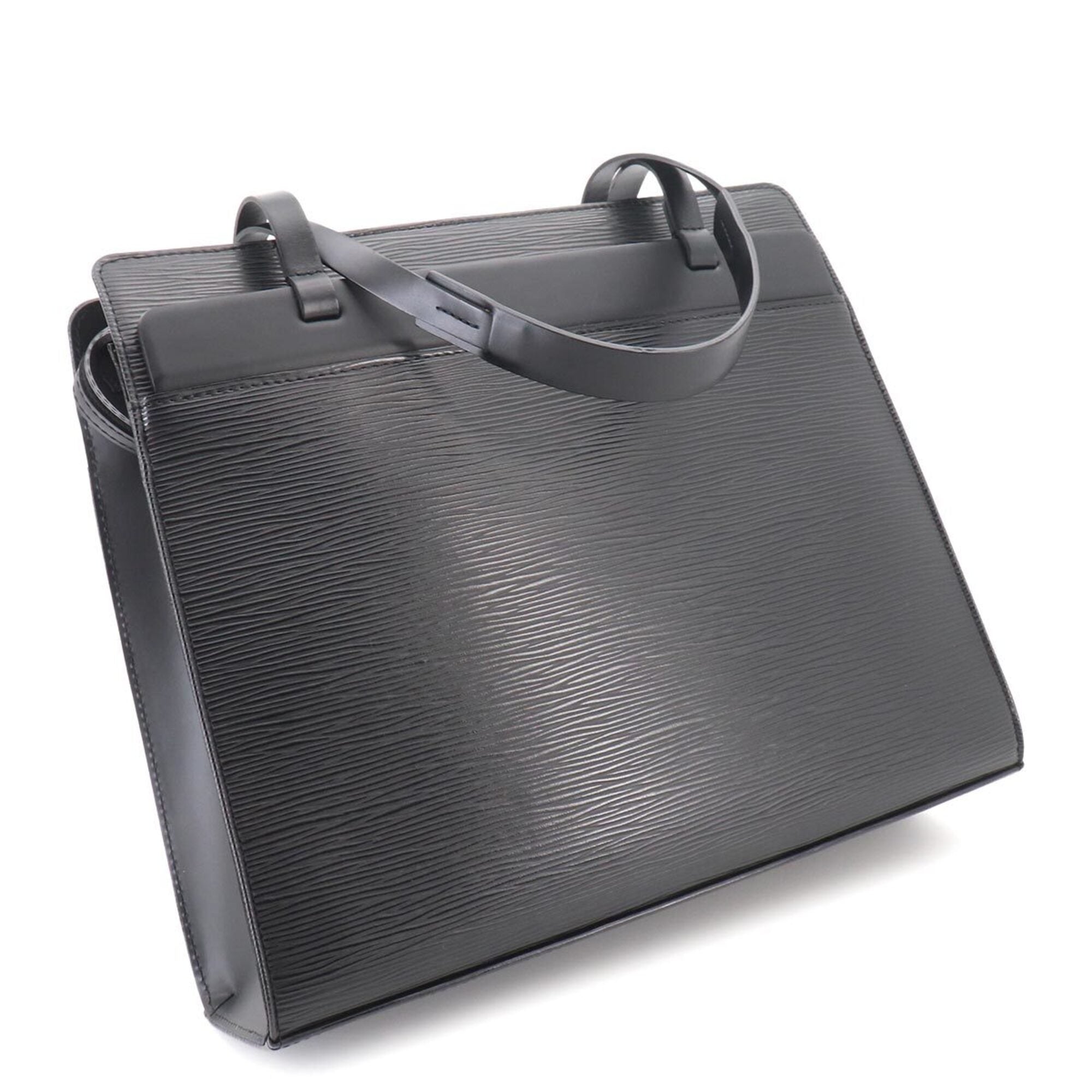 Louis Vuitton Black Noir Epi Leather Handbag Tote Bag (Pre-Owned)