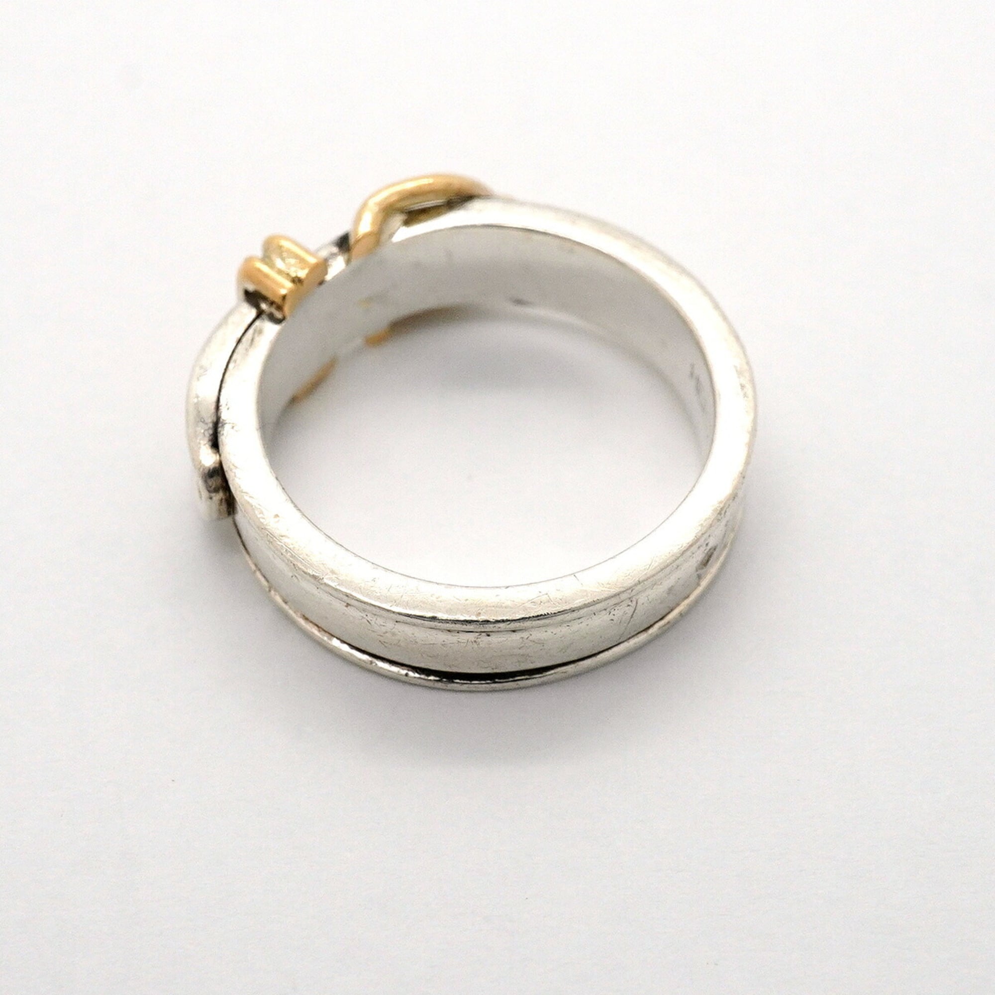 Hermes Yellow Gold (18K) Silver 925 Band Ring (Pre-Owned)