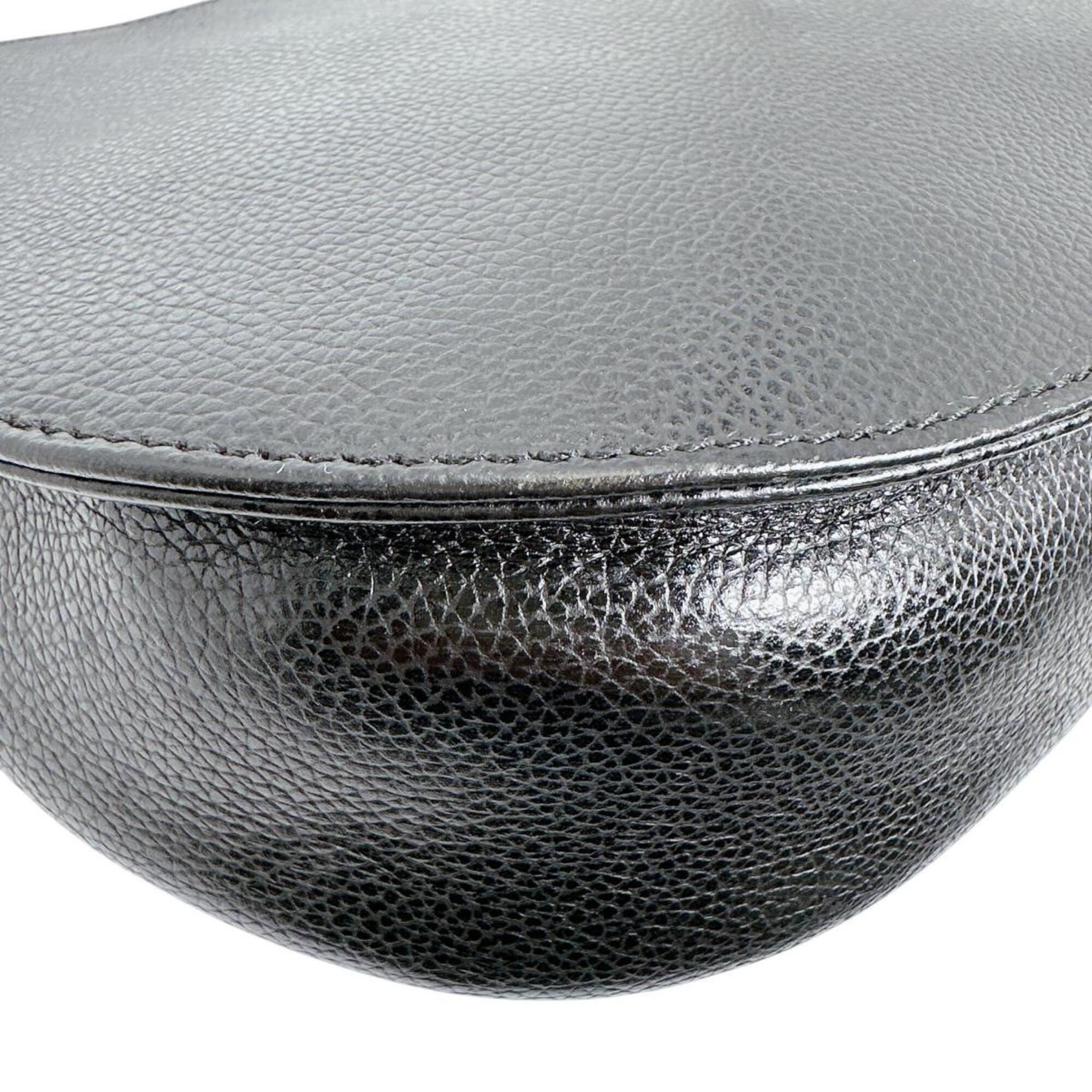 Coach Black Leather Handbag Shoulder Bag (Pre-Owned)
