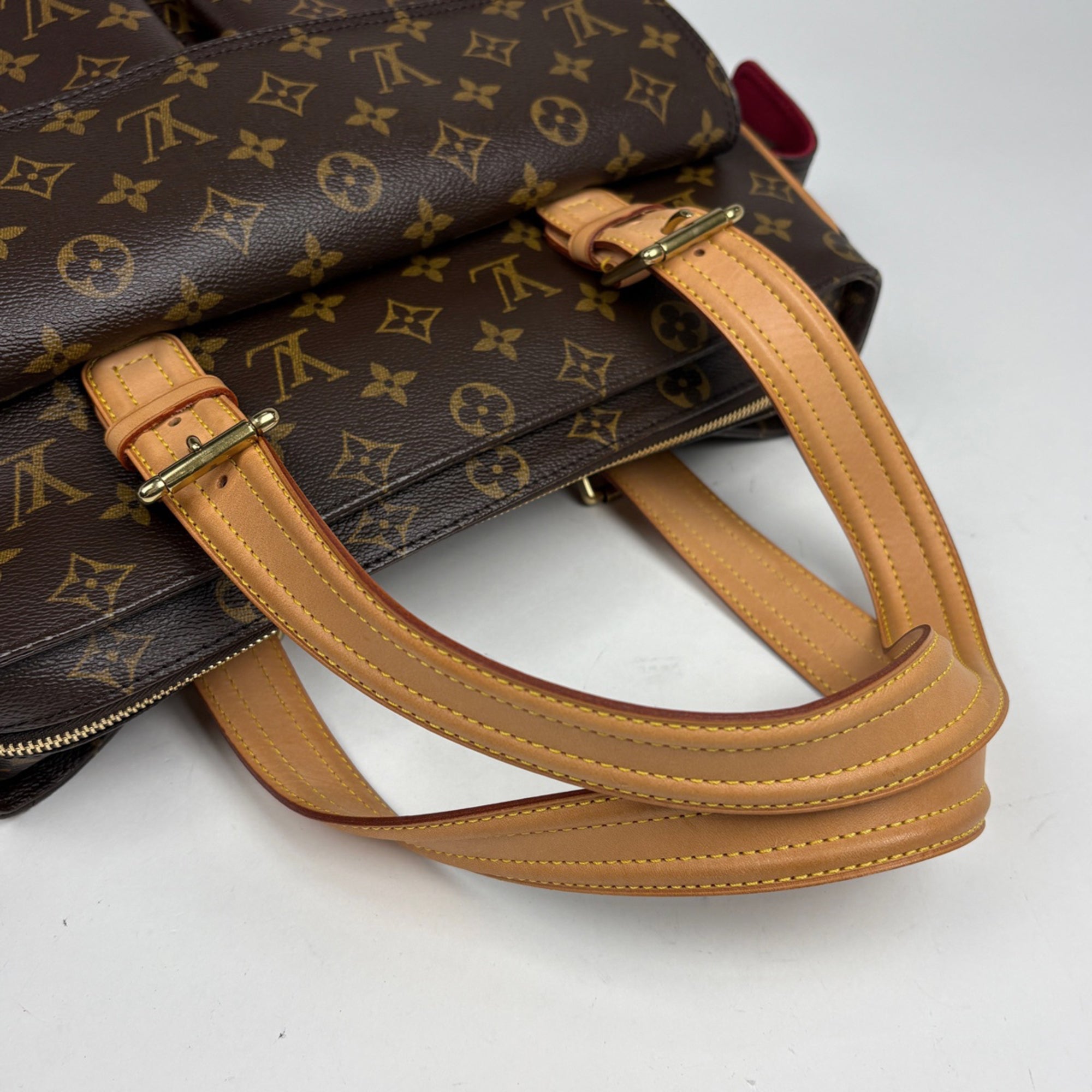 Louis Vuitton Brown Monogram Handbag Tote Bag (Pre-Owned)