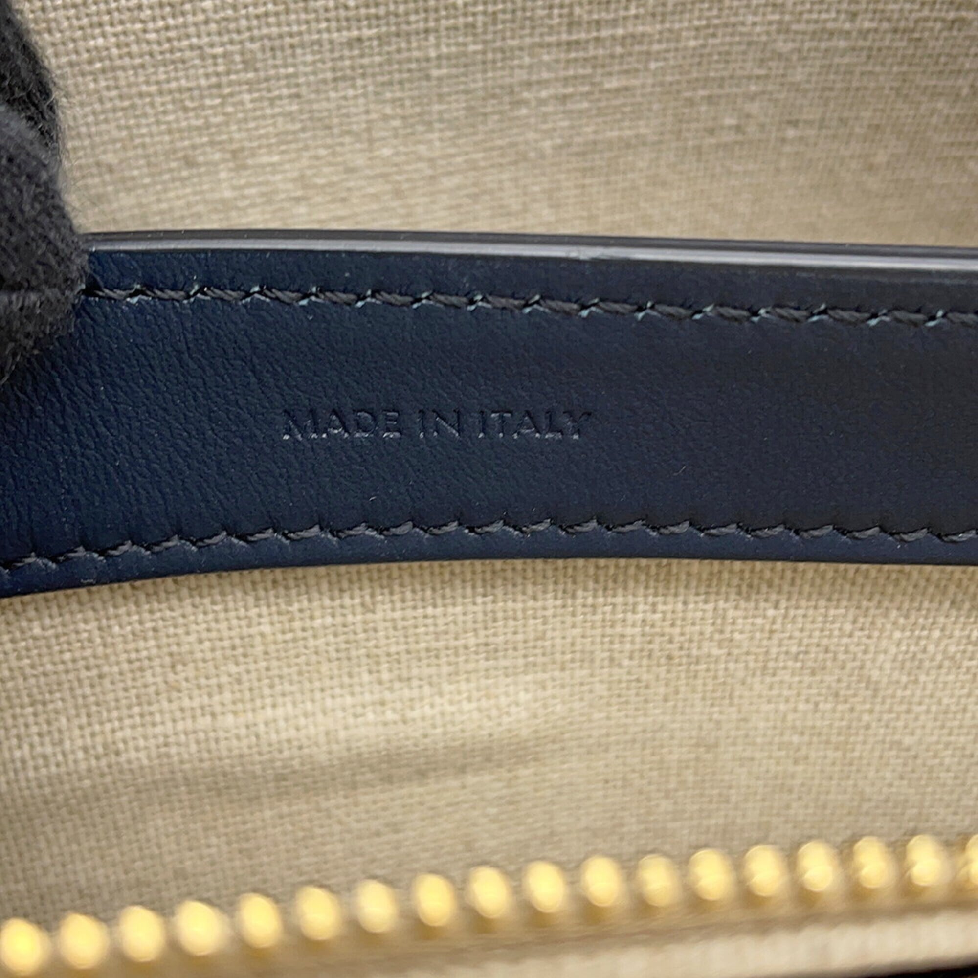 Celine Navy Raffia Handbag Shoulder Bag (Pre-Owned)