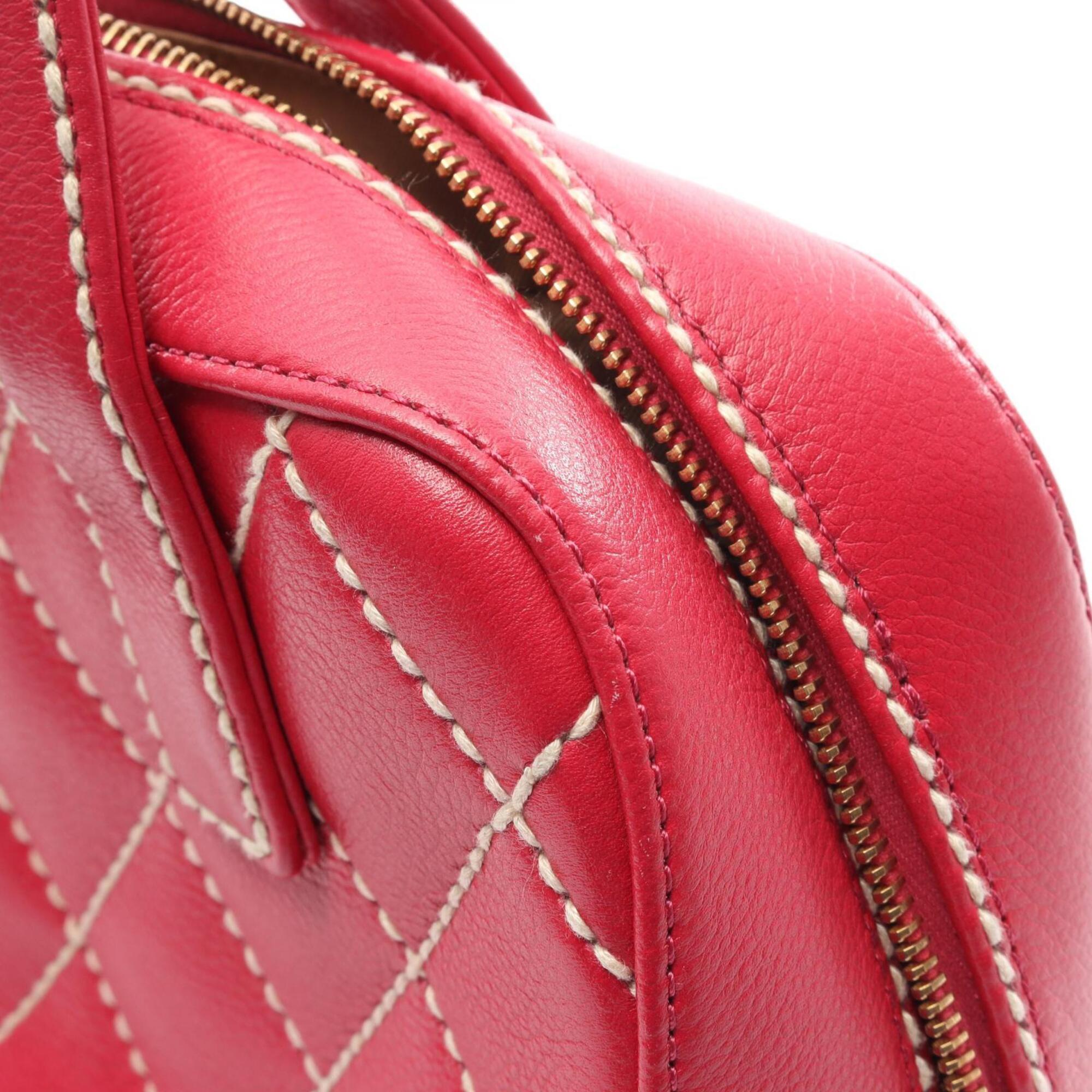 Chanel Pink Leather Handbag (Pre-Owned)
