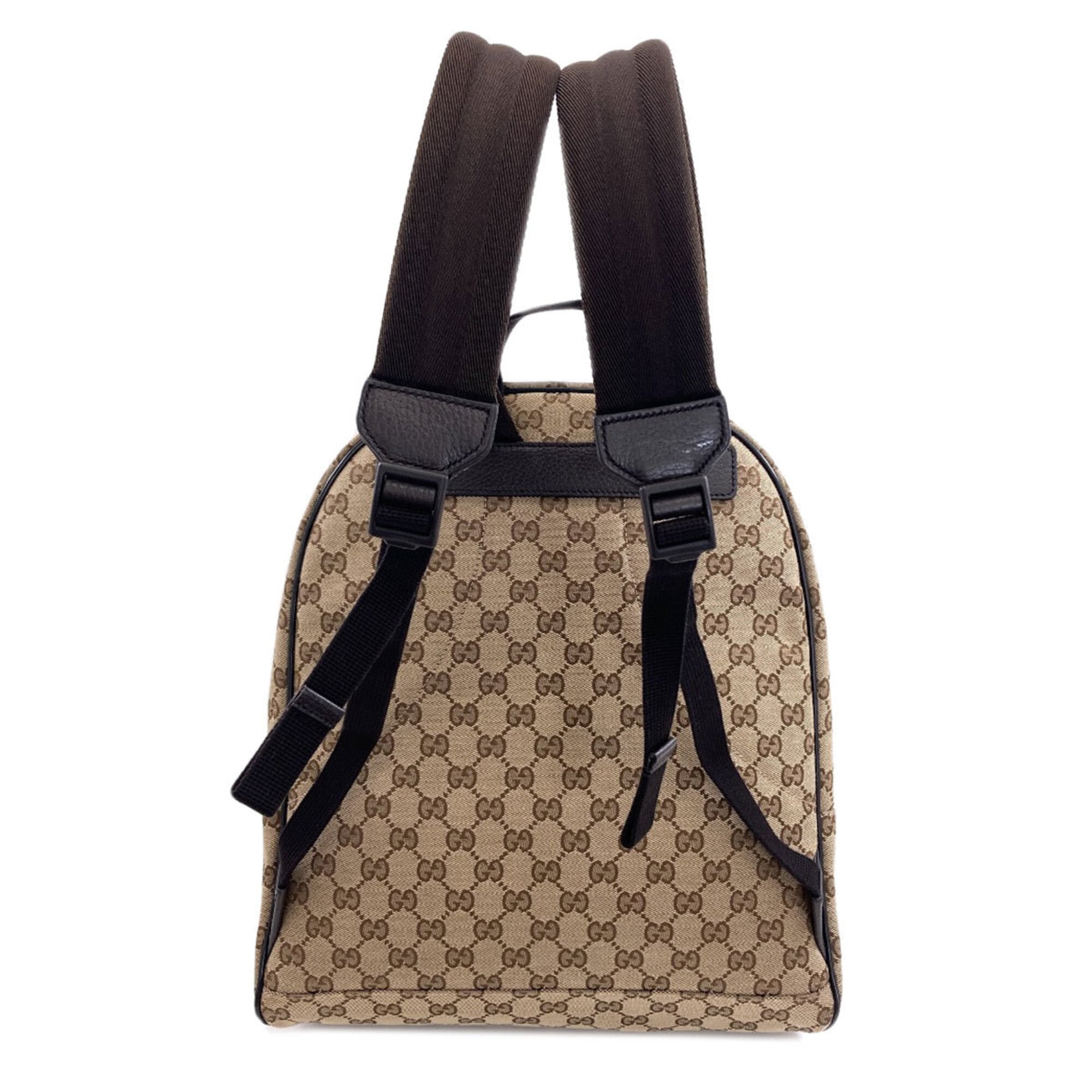 Gucci Brown Canvas Backpack (Pre-Owned)