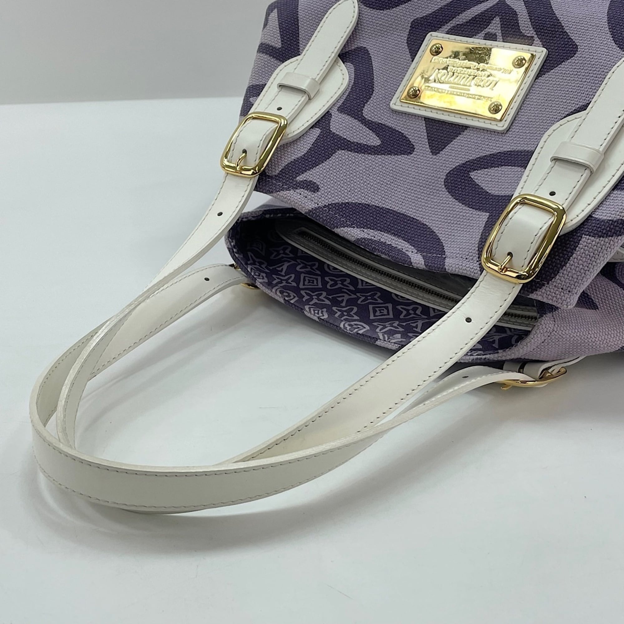 Louis Vuitton Purple Tote Bag (Pre-Owned)