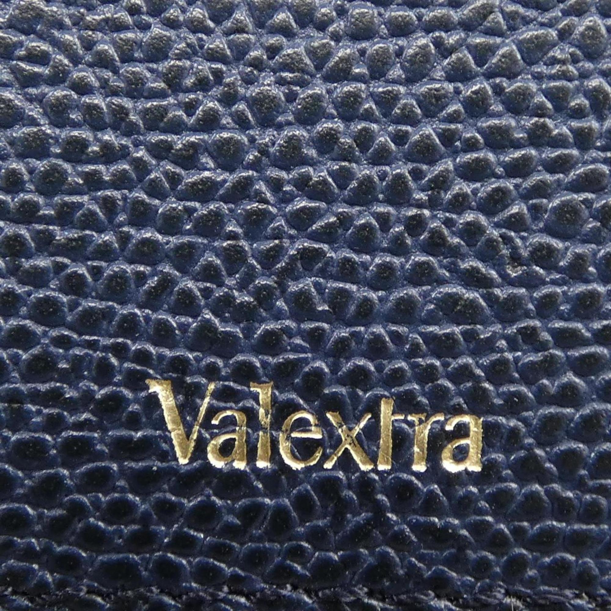 Valextra Navy Leather Handbag (Pre-Owned)