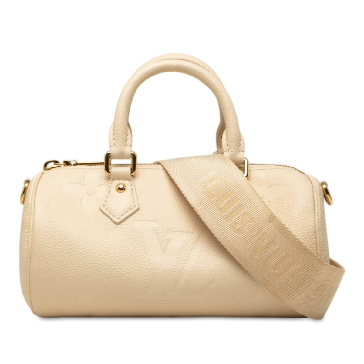 Louis Vuitton Ivory Leather Handbag Pouch Shoulder Bag (Pre-Owned)
