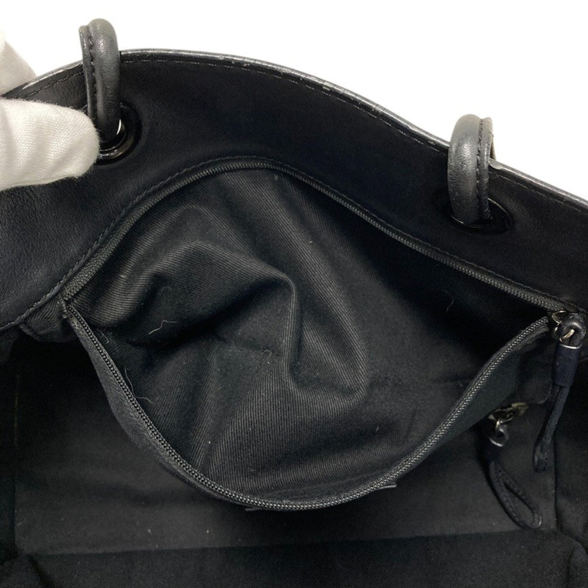 Loewe Black Leather Shoulder Bag Tote Bag (Pre-Owned)
