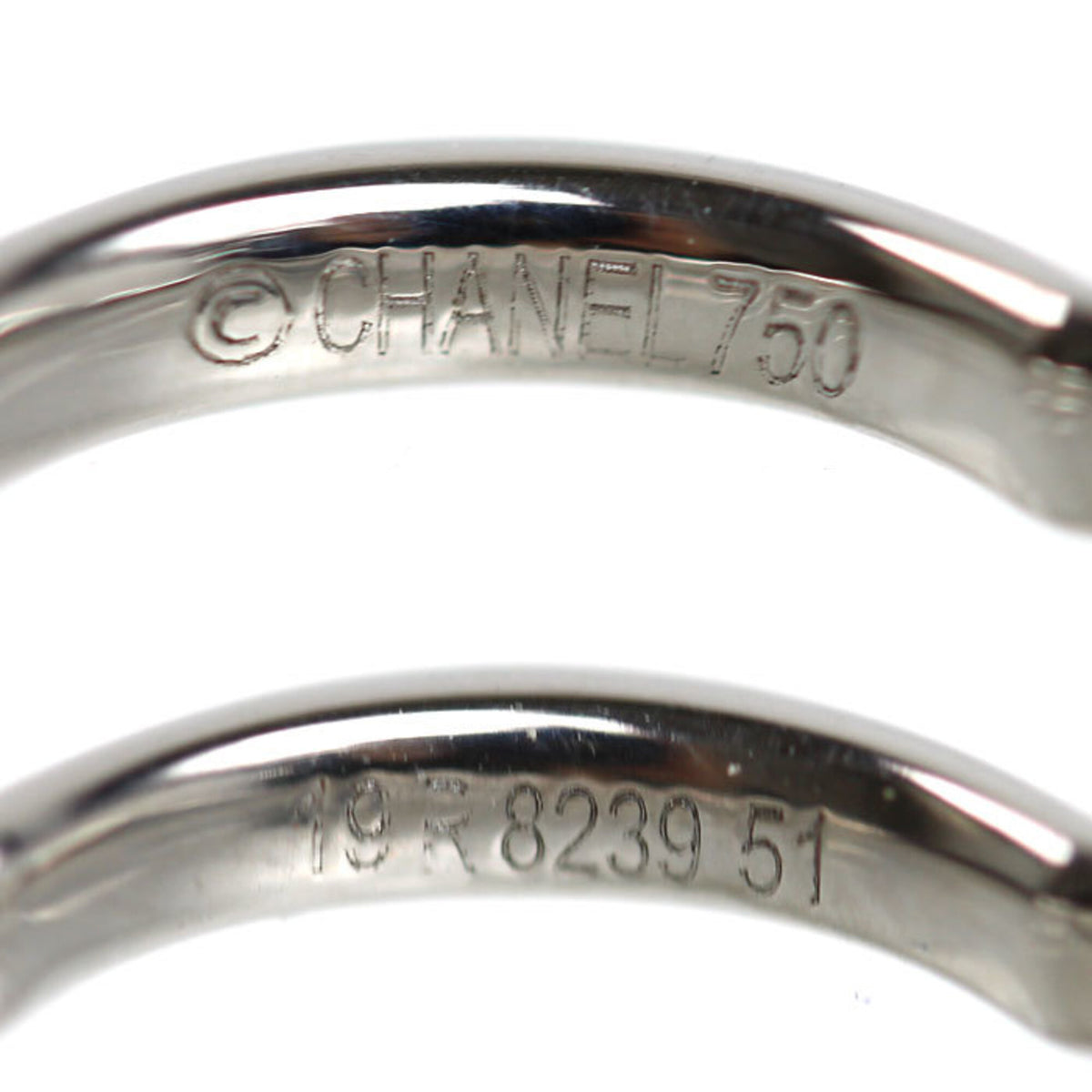 Chanel White Gold (18K) Band Ring (Pre-Owned)