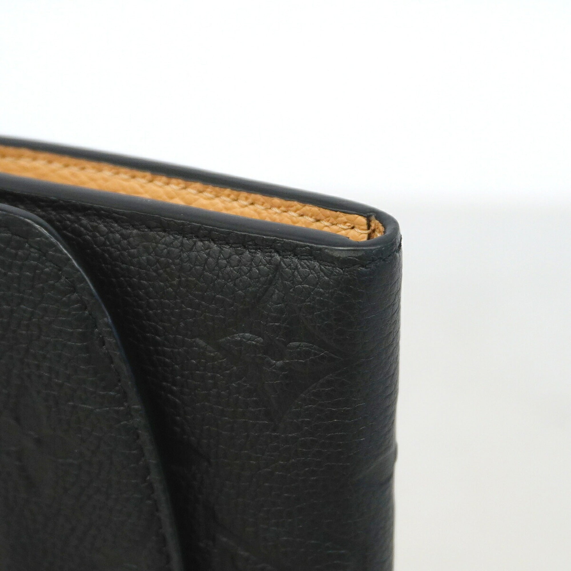 Louis Vuitton Noir Long Wallet (Bi-Fold) (Pre-Owned)