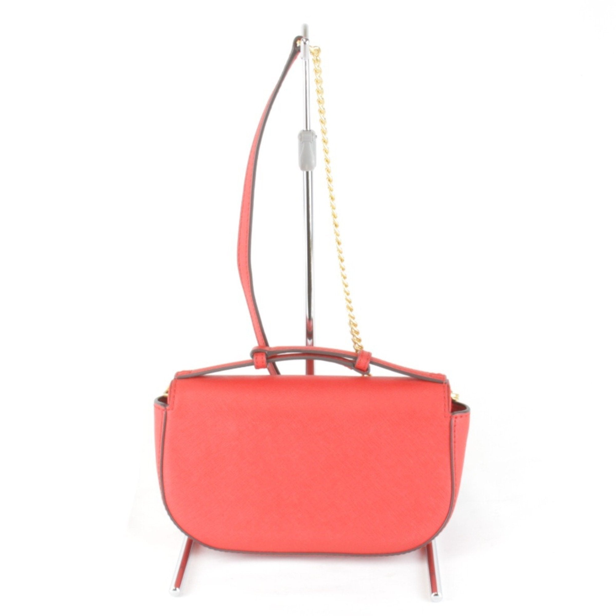 Tory Burch Red Color Leather Shoulder Bag (Pre-Owned)