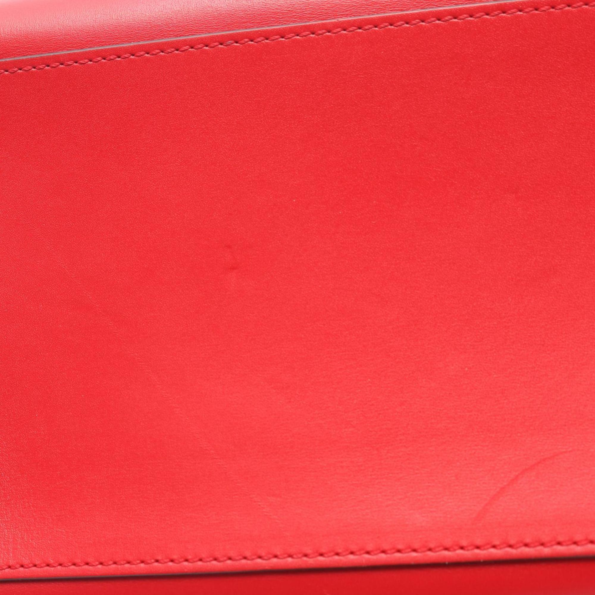 Louis Vuitton Red Color Leather Handbag (Pre-Owned)
