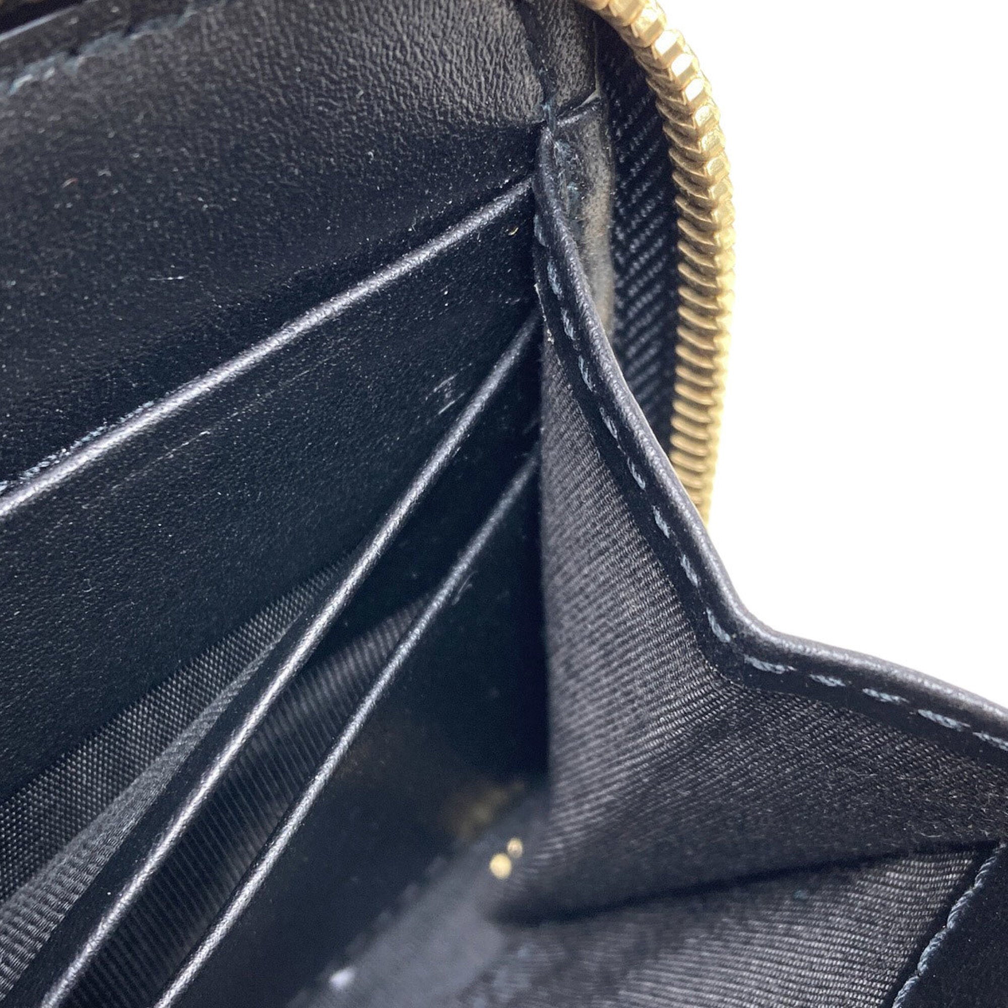 Jimmy Choo Black Leather Long Wallet (Bi-Fold) (Pre-Owned)