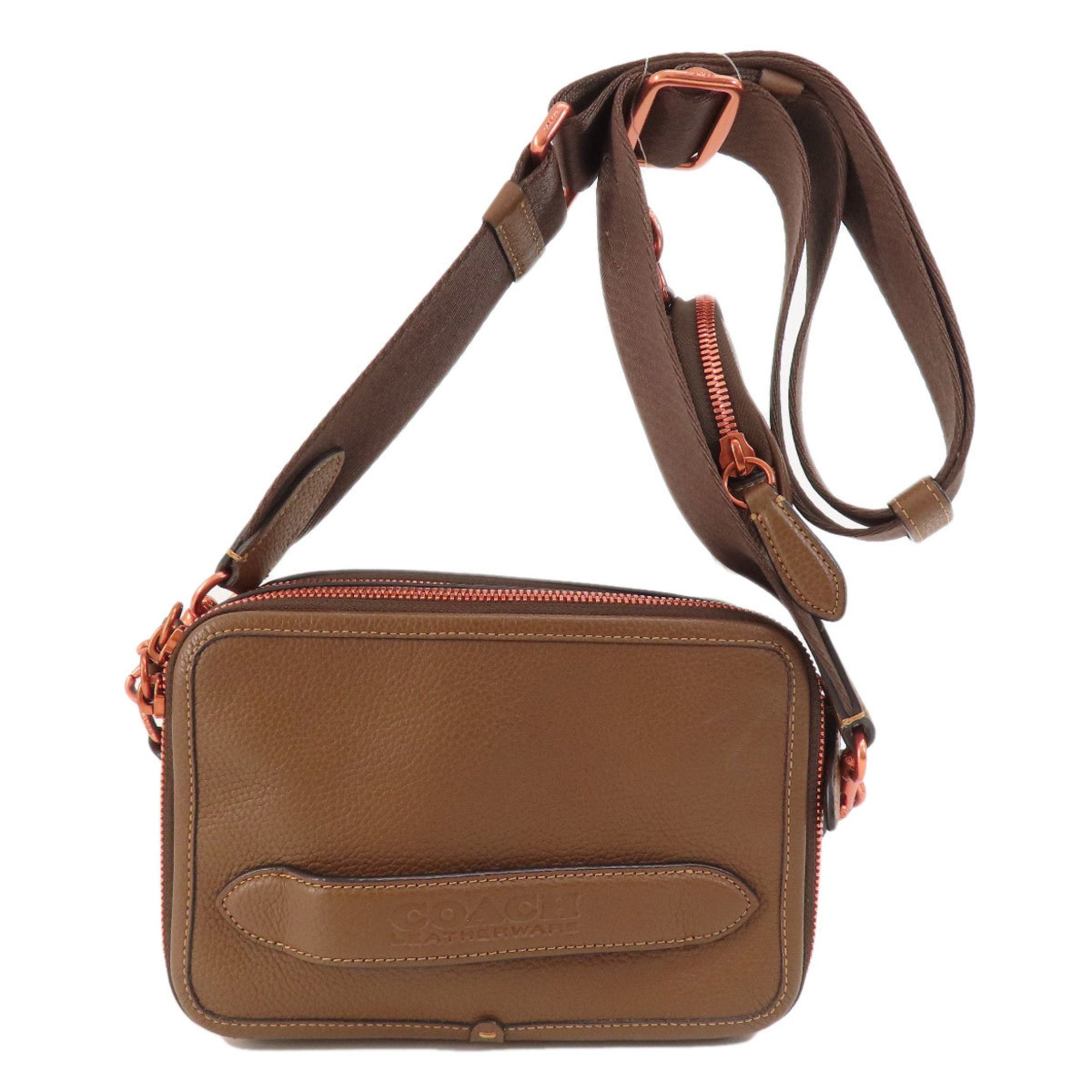 Coach Brown Leather Shoulder Bag (Pre-Owned)