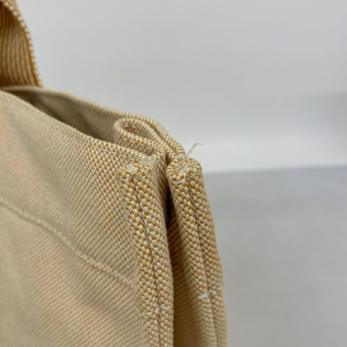 Hermes Orange Canvas Tote Bag (Pre-Owned)