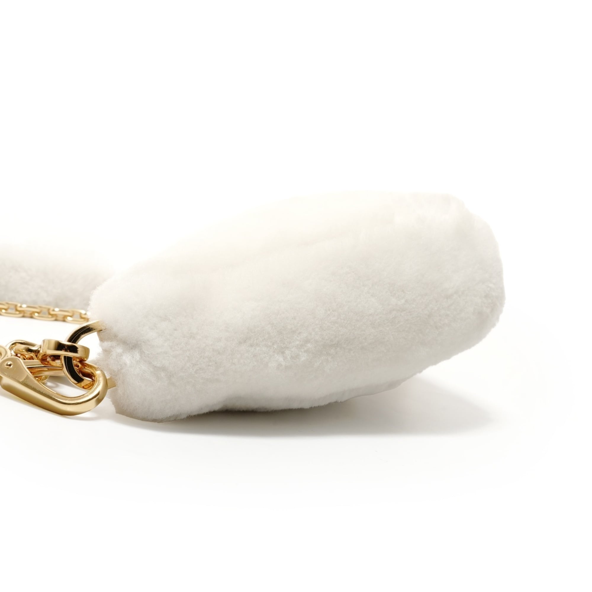 Prada White Wool Shoulder Bag (Pre-Owned)