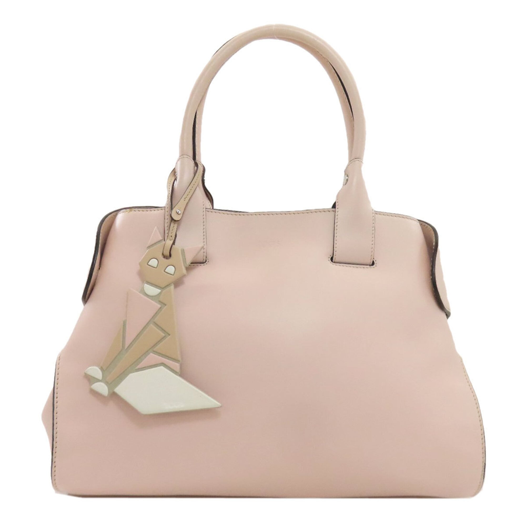 Tod's Pink Leather Tote Bag (Pre-Owned)