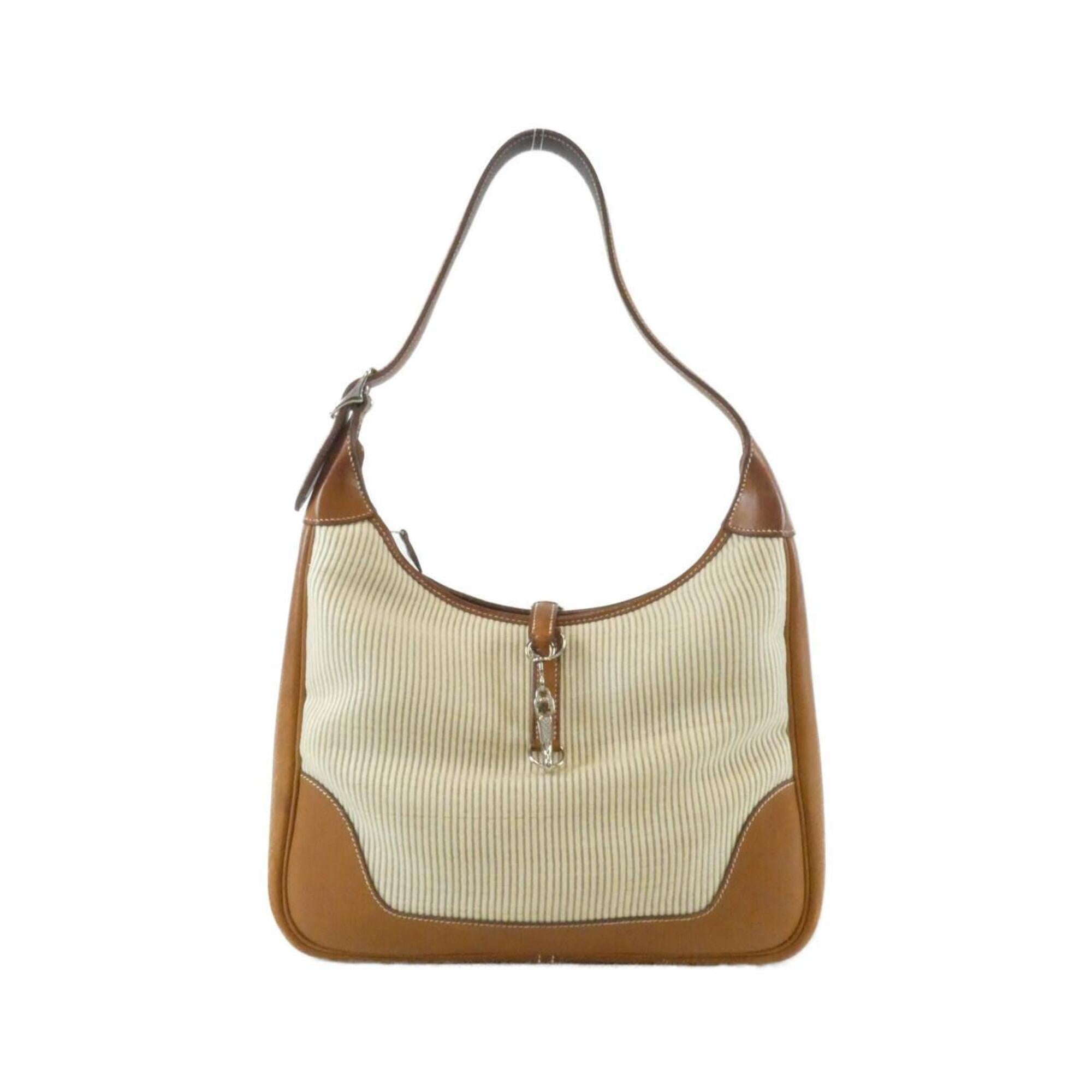 Hermes Trim Fauve Crinoline Barenia Leather Shoulder Bag (Pre-Owned)