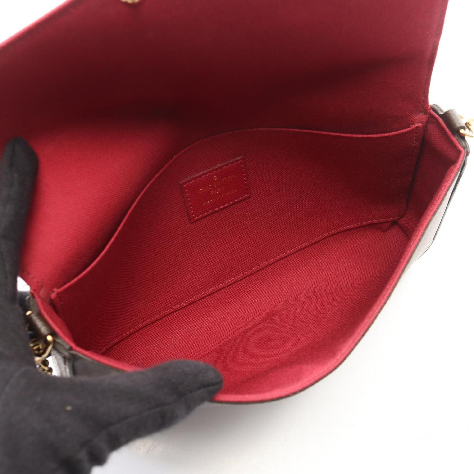 Louis Vuitton Brown Monogram Monogram Leather Handbag Pochette Shoulder Bag (Pre-Owned)