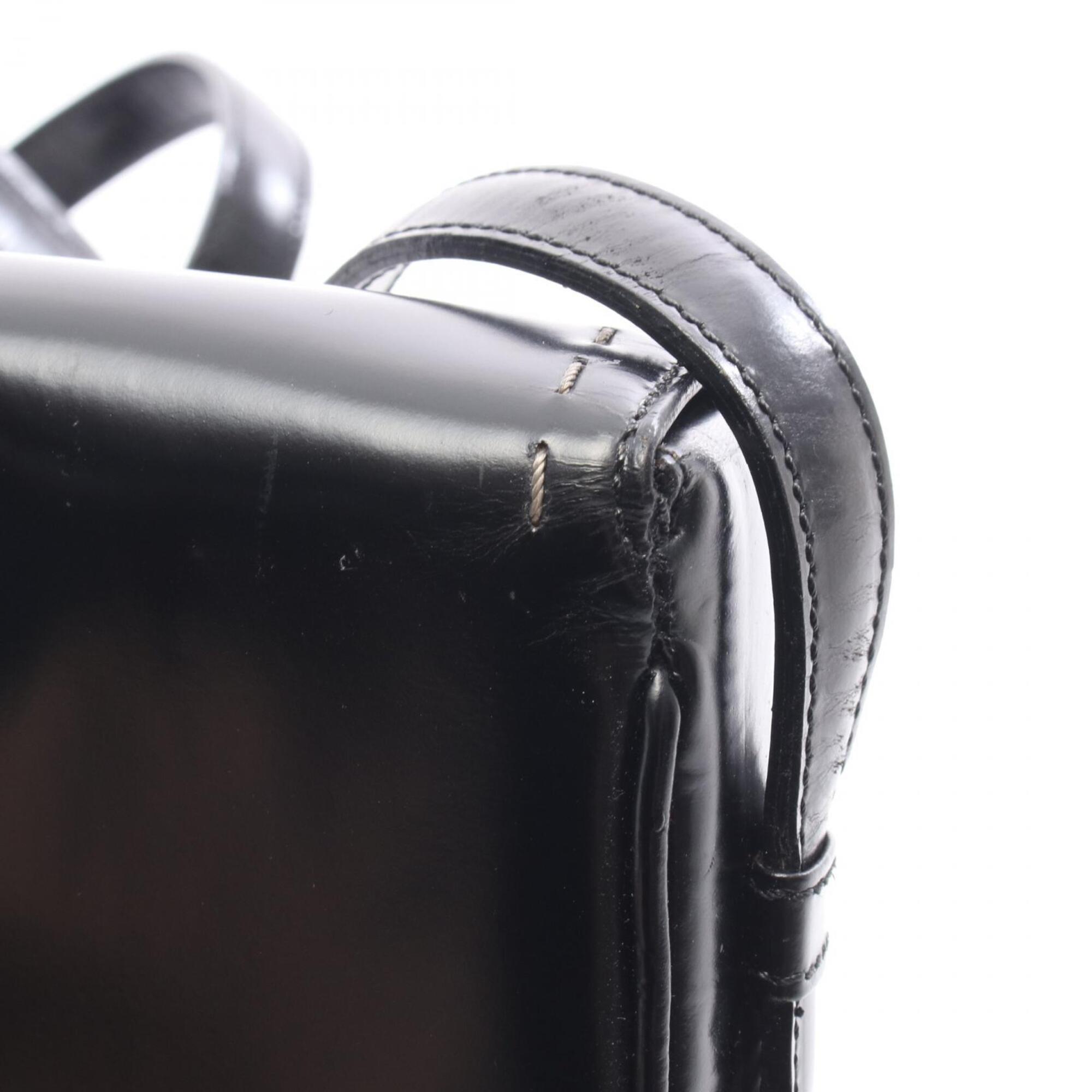 Celine Black Patent Leather Handbag Shoulder Bag (Pre-Owned)