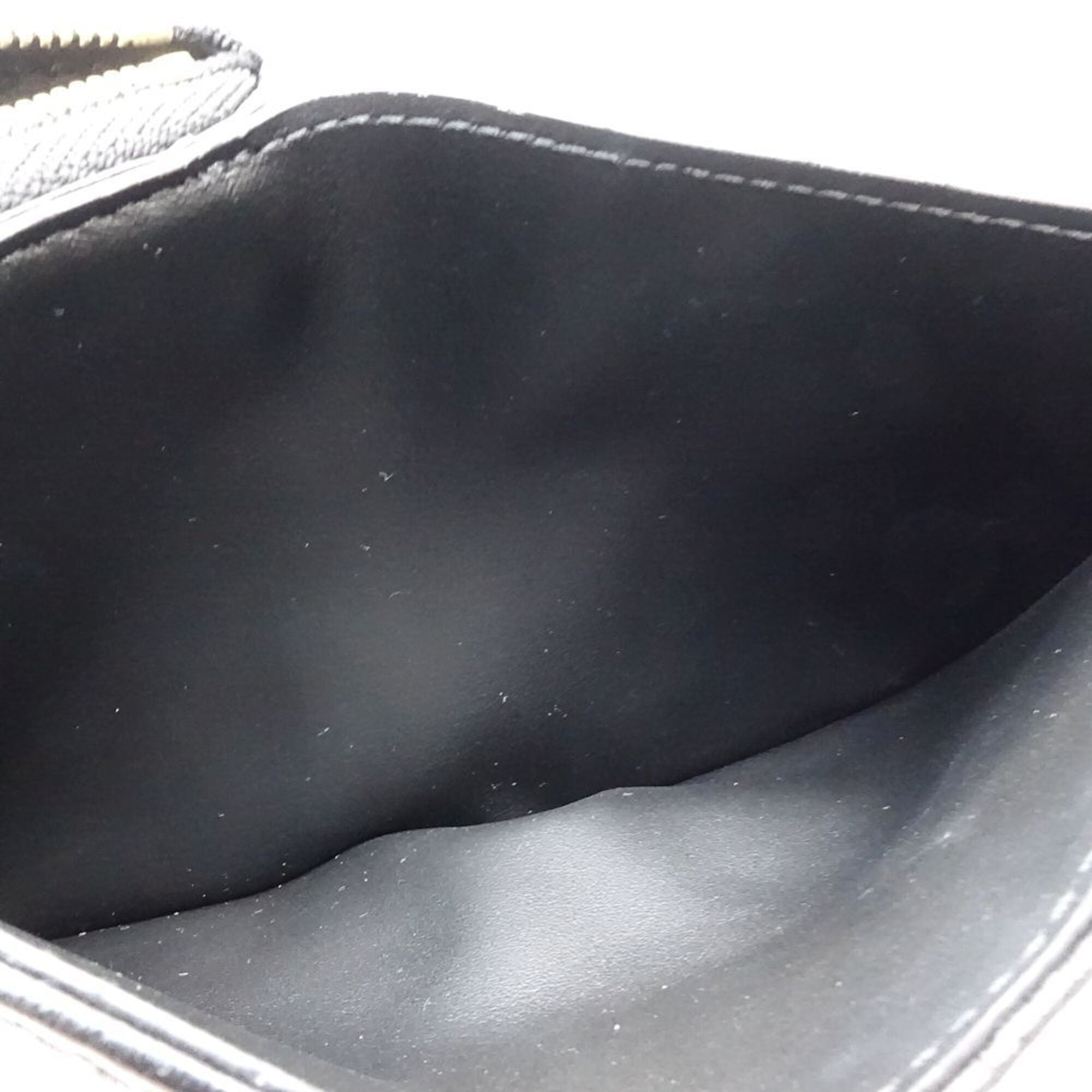 Louis Vuitton Monogram Black Leather Wallet (Bi-Fold) (Pre-Owned)