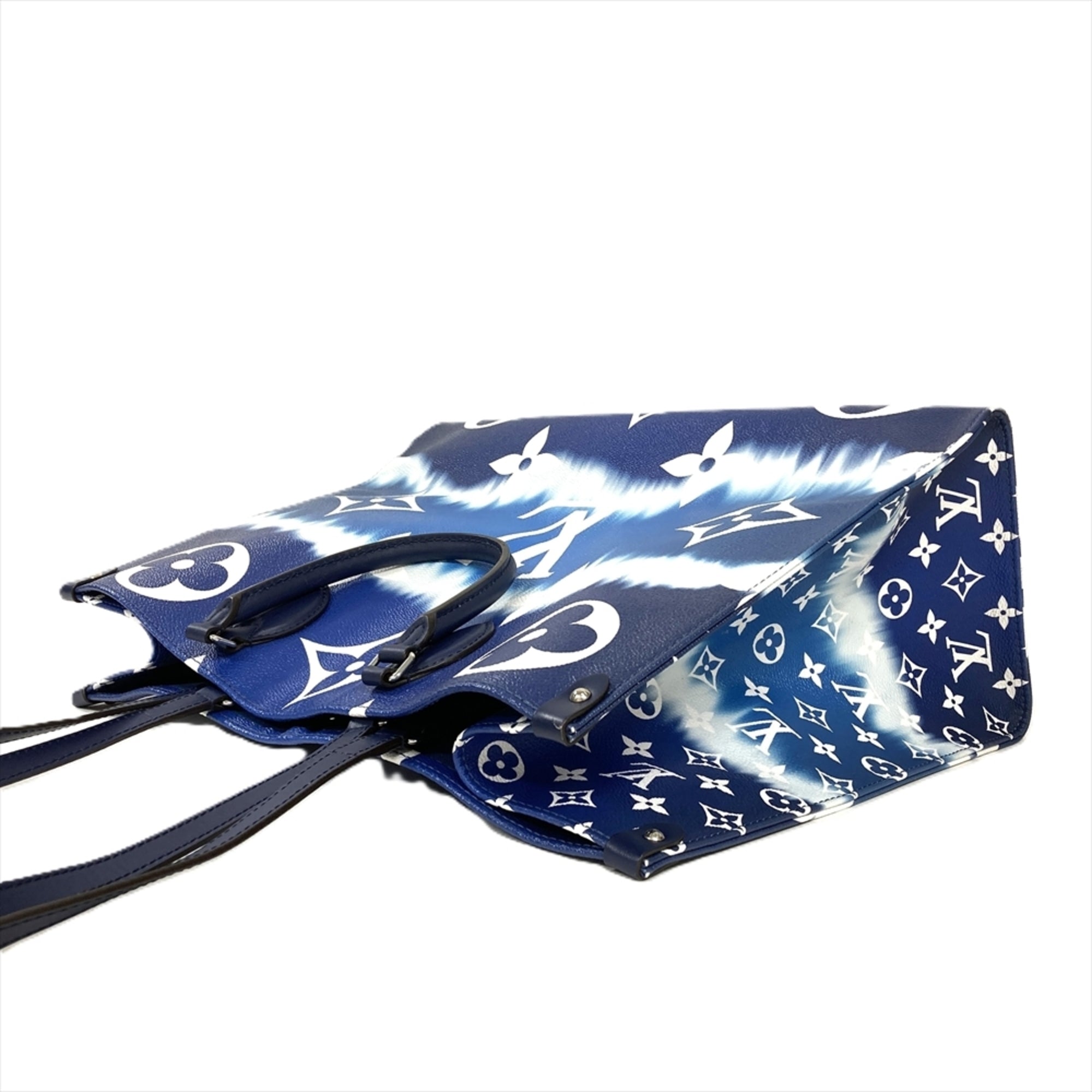 Louis Vuitton Blue Monogram Tote Bag (Pre-Owned)