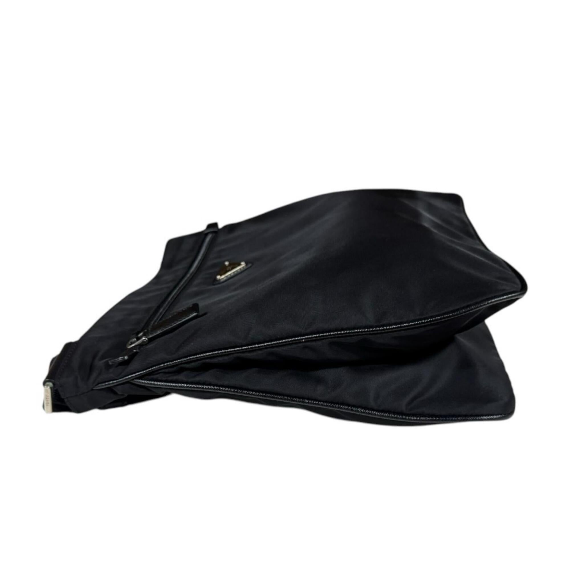 Prada Black Nero Nylon Shoulder Bag (Pre-Owned)