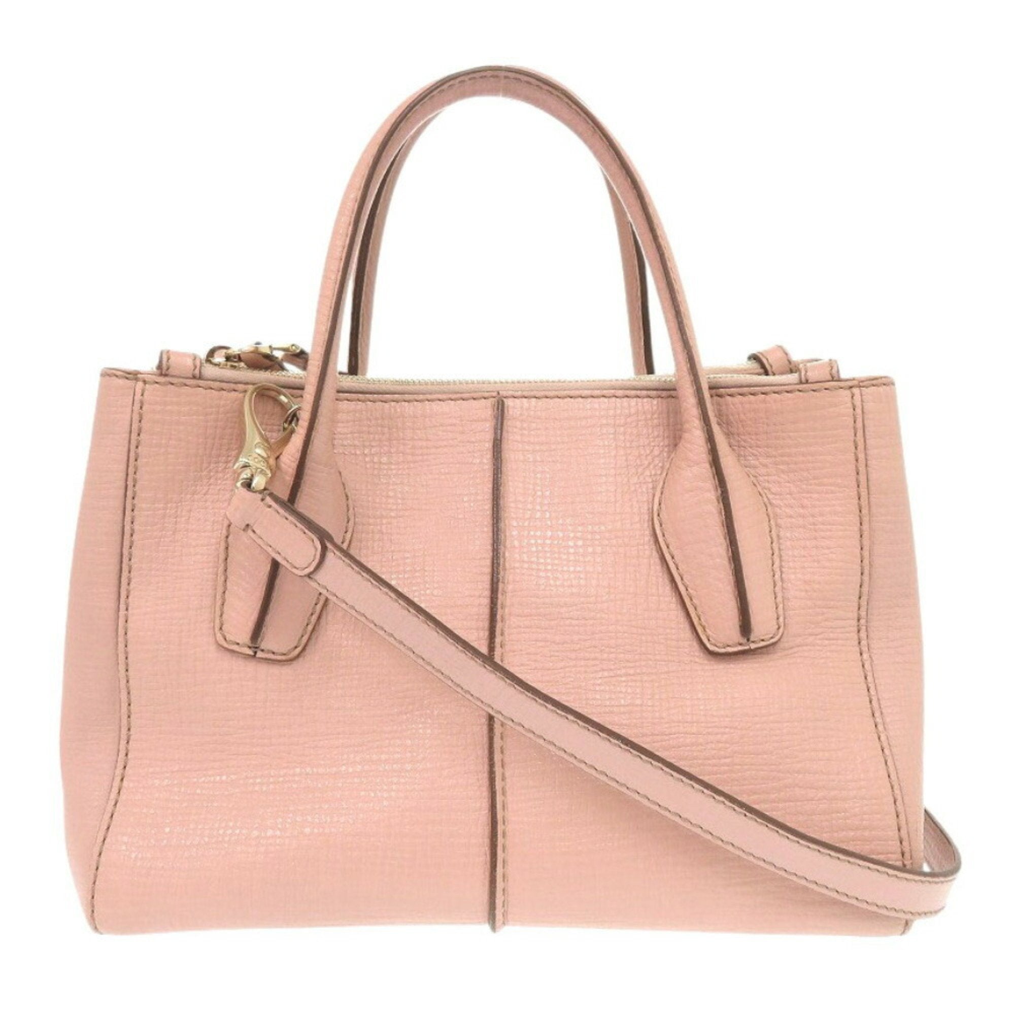 Tod's Pink Leather Handbag (Pre-Owned)