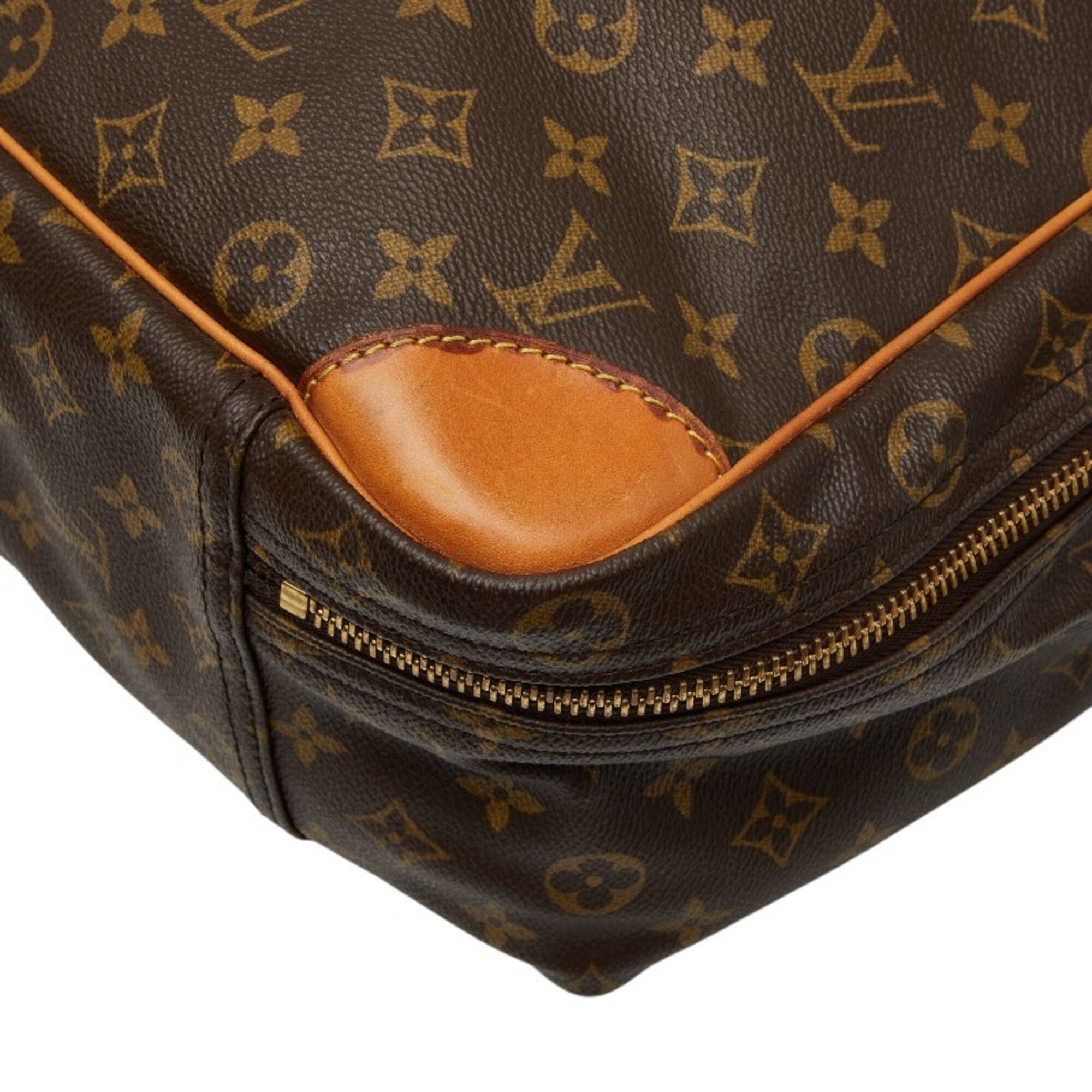 Louis Vuitton Brown Pvc Leather Boston Bag (Pre-Owned)
