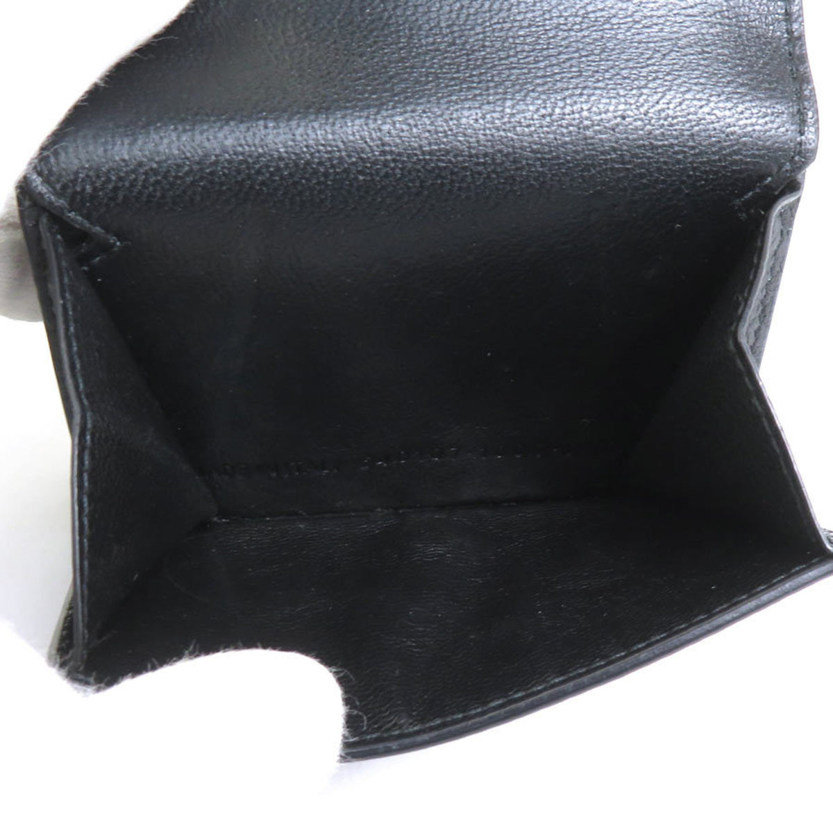 Balenciaga Black Leather Wallet (Tri-Fold) (Pre-Owned)