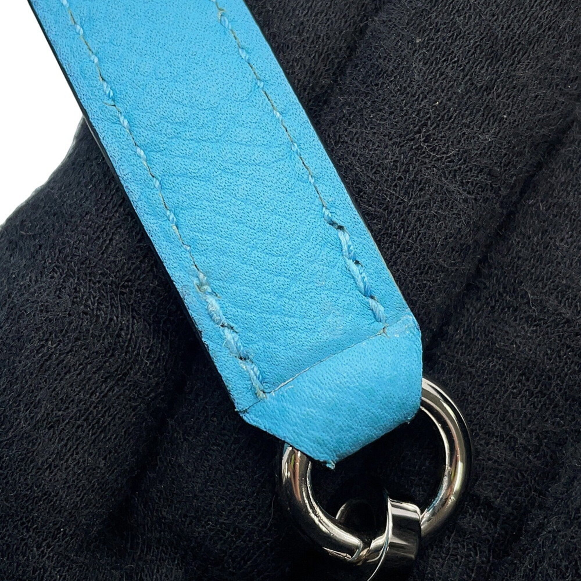 Hermes Blue Epsom Leather Handbag (Pre-Owned)