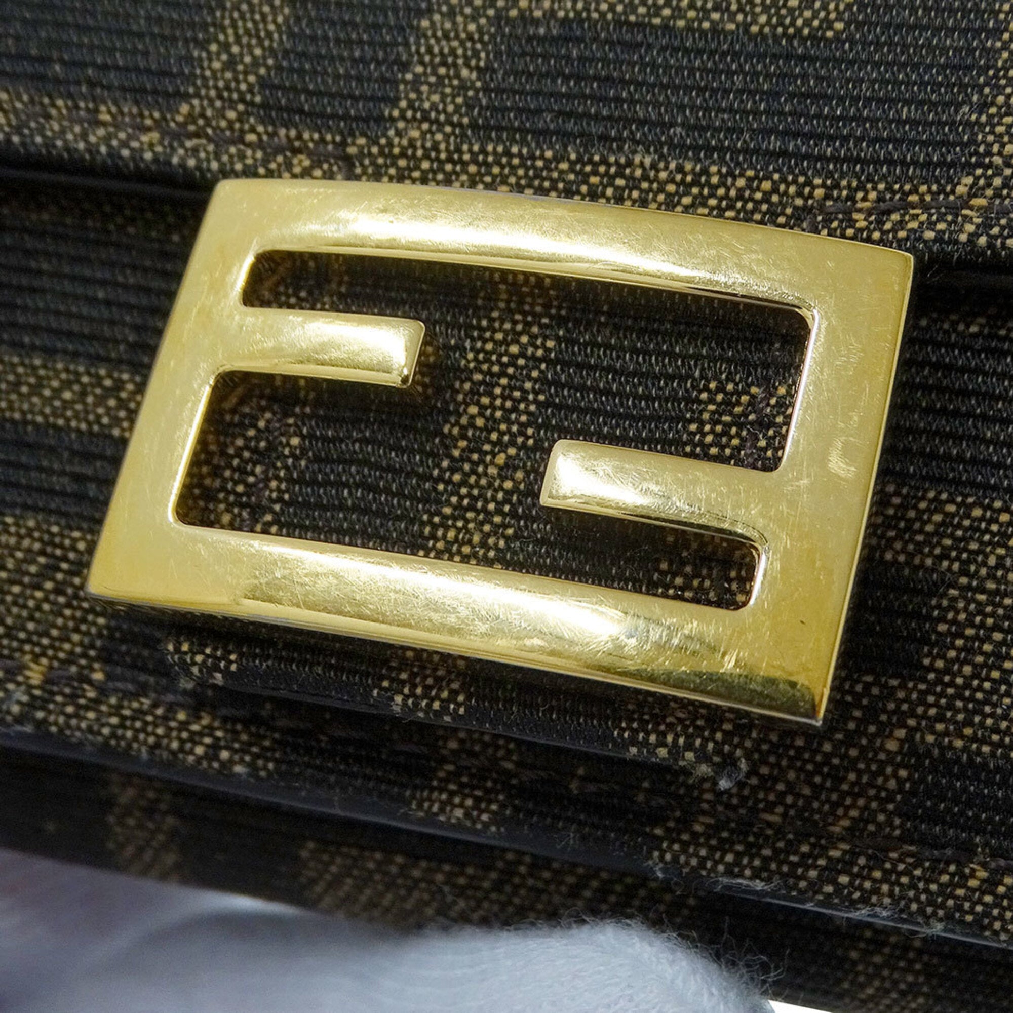 Fendi Brown Canvas Wallet (Tri-Fold) (Pre-Owned)
