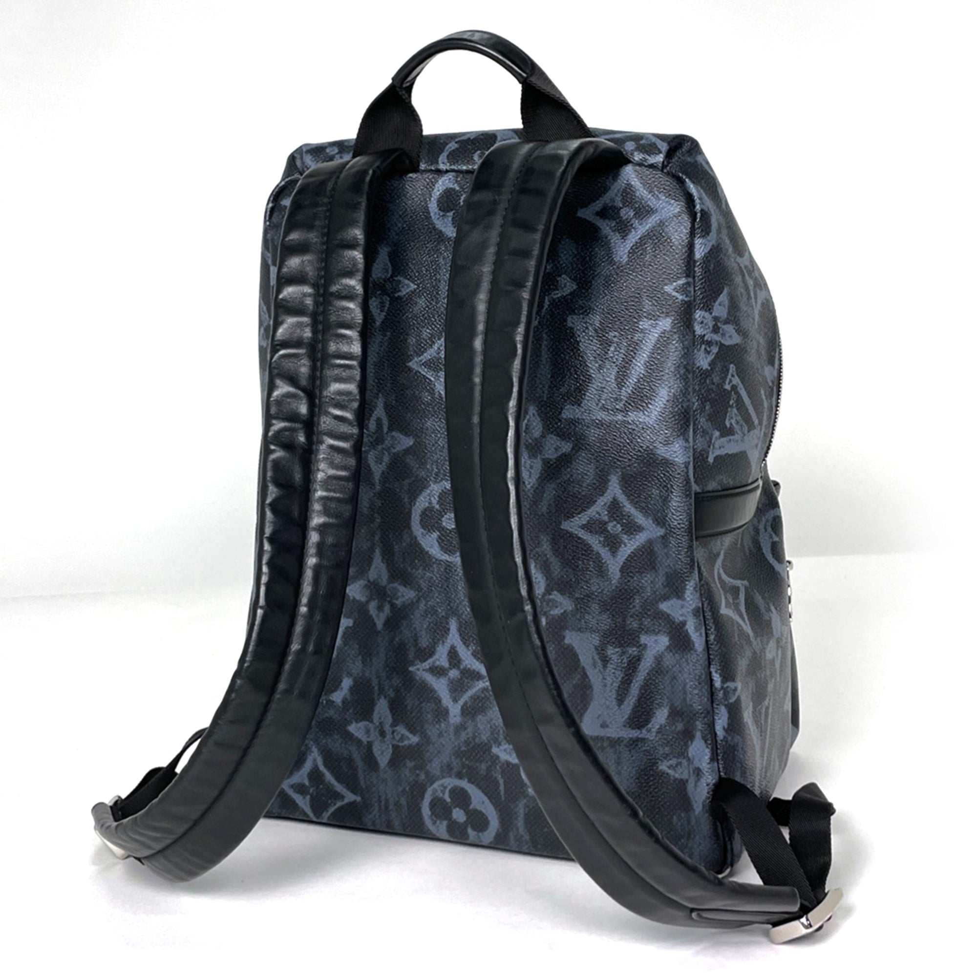 Louis Vuitton Black Noir Monogram Backpack (Pre-Owned)