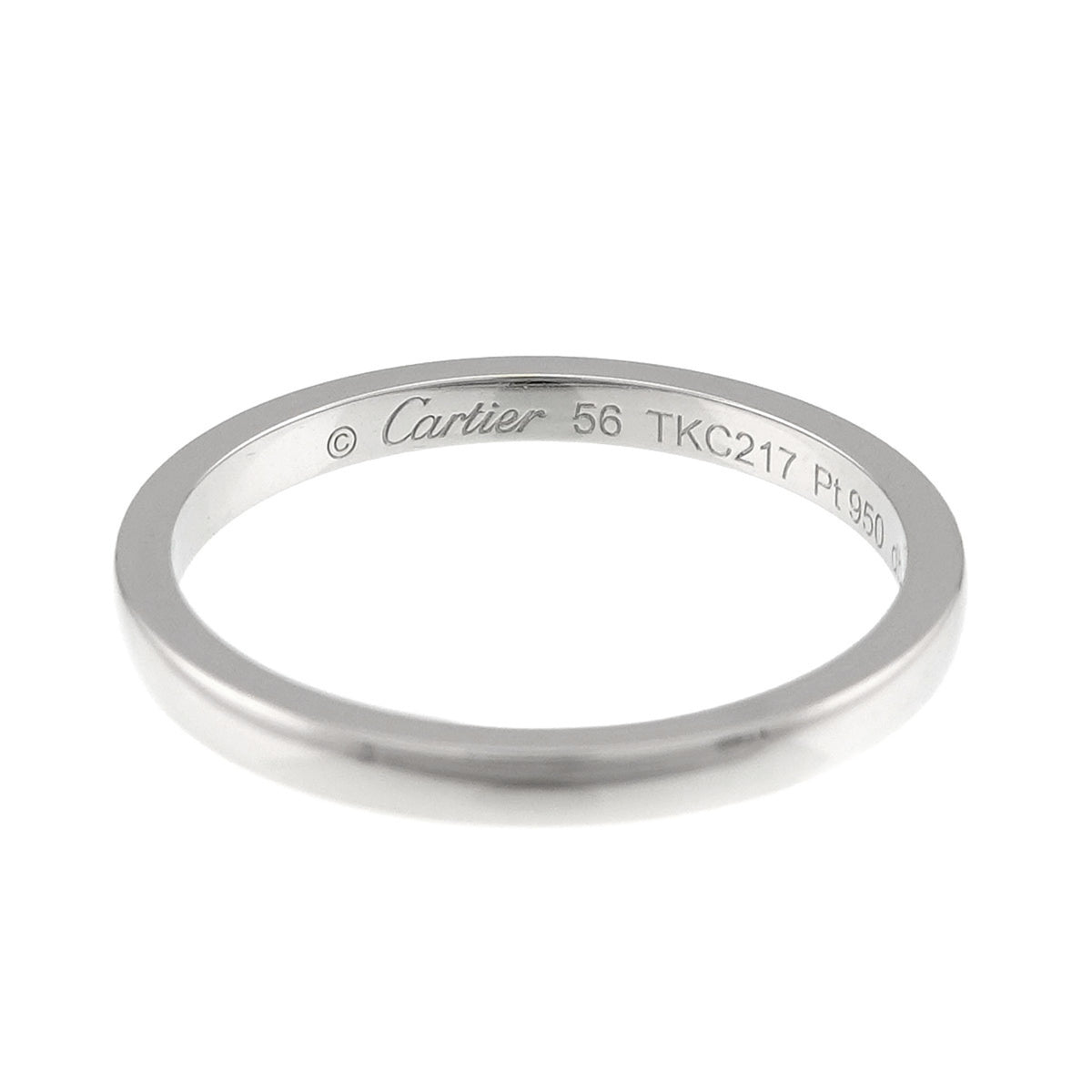Cartier Platinum 950 Band Ring (Pre-Owned)