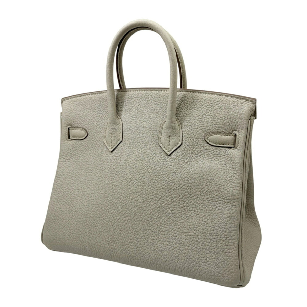 Hermes Ivory Light Gray Togo Leather Handbag (Pre-Owned)