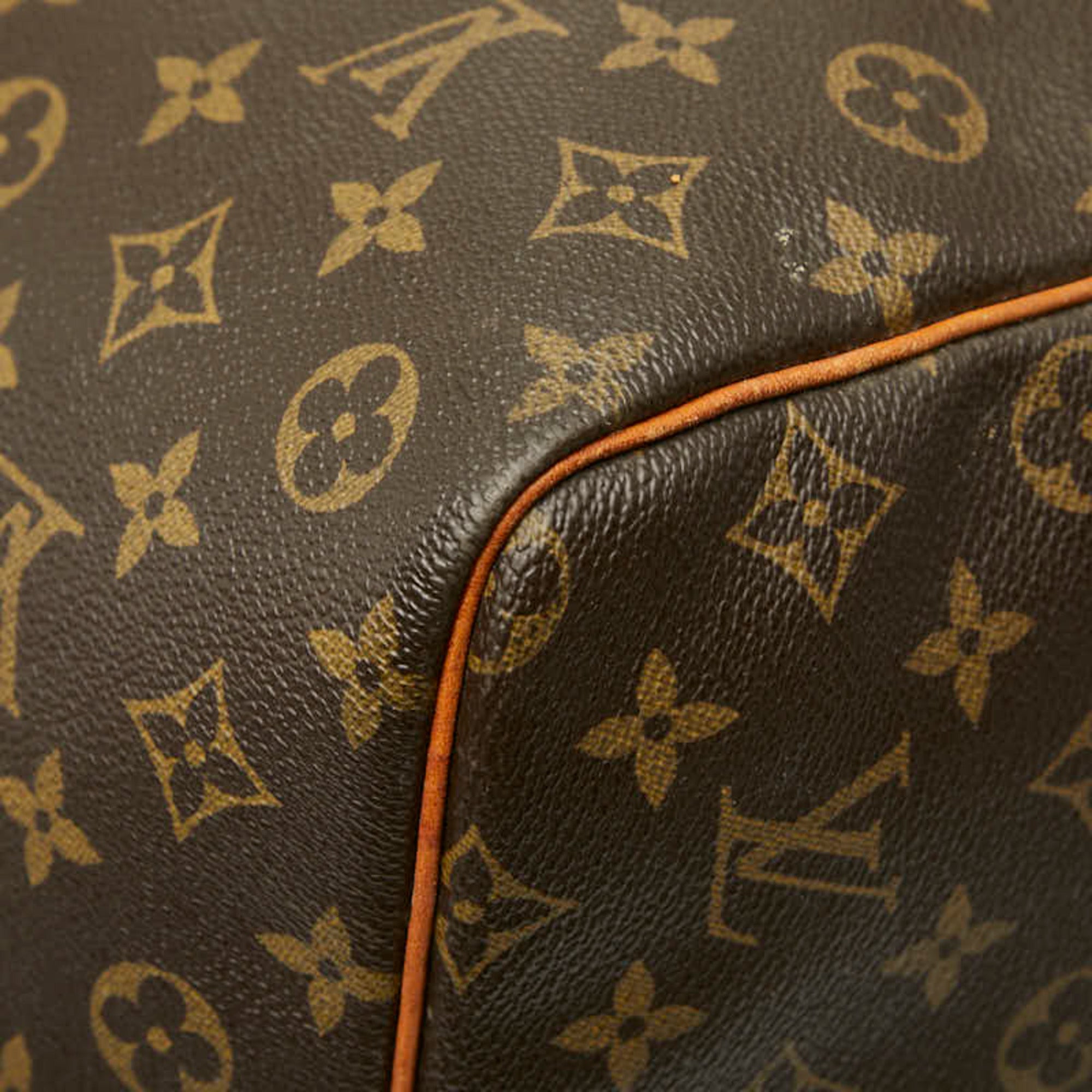 Louis Vuitton Brown Pvc Leather Boston Bag (Pre-Owned)