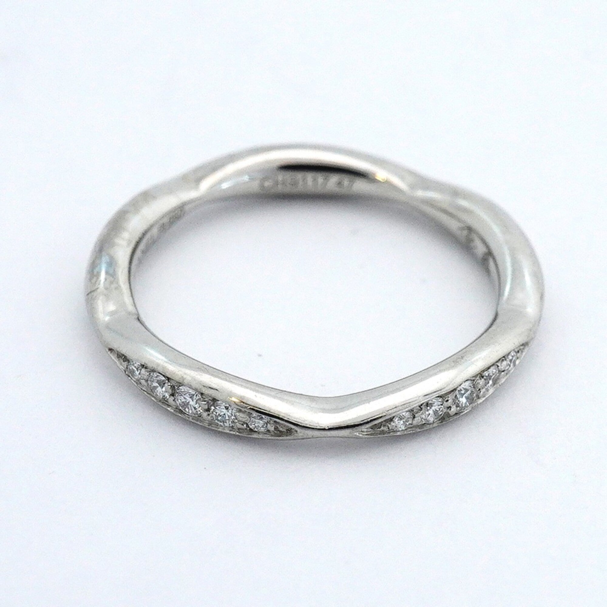 Chanel Platinum 950 Band Ring (Pre-Owned)