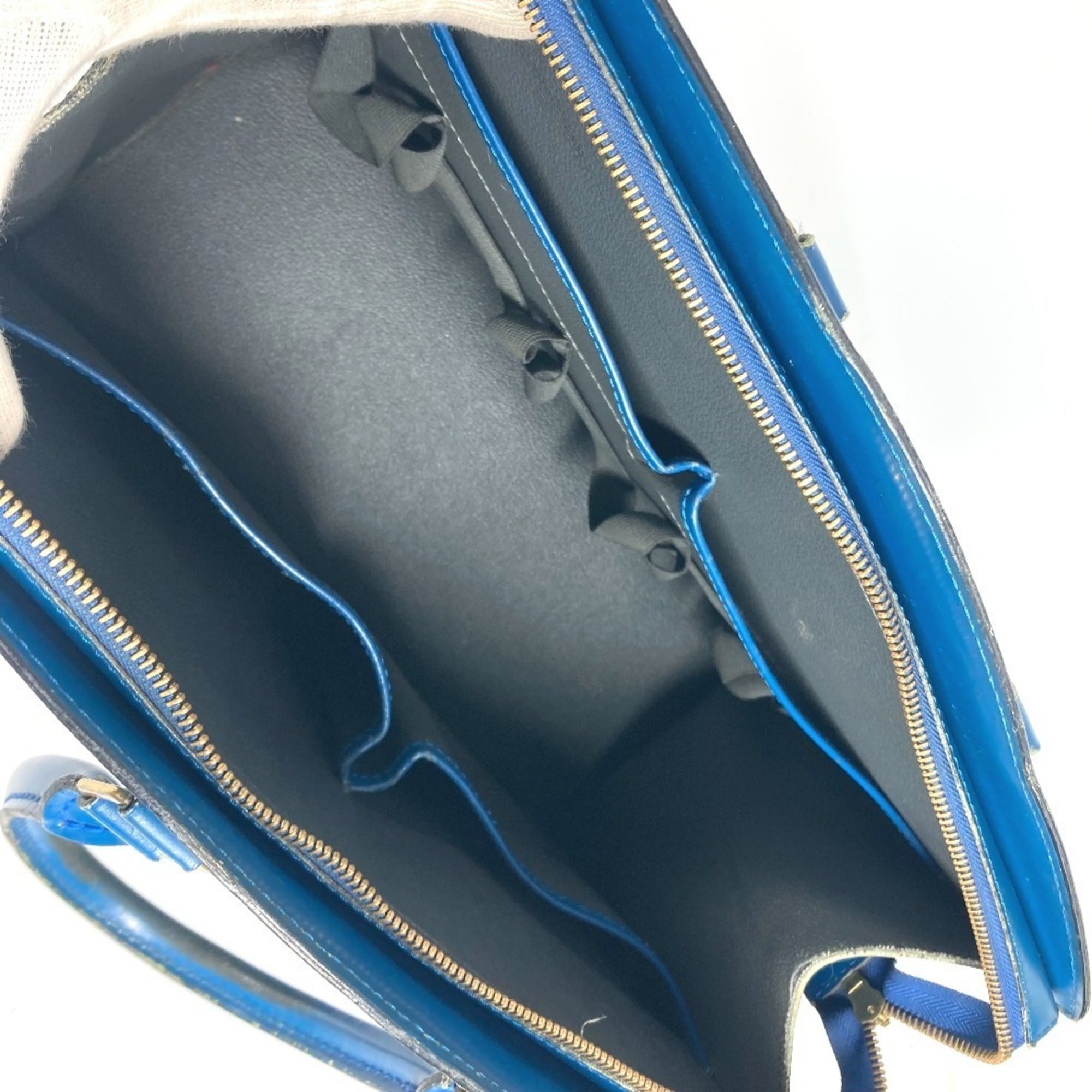 Louis Vuitton Epi Blue Toledo Blue Epi Leather Shoulder Bag Tote Bag (Pre-Owned)