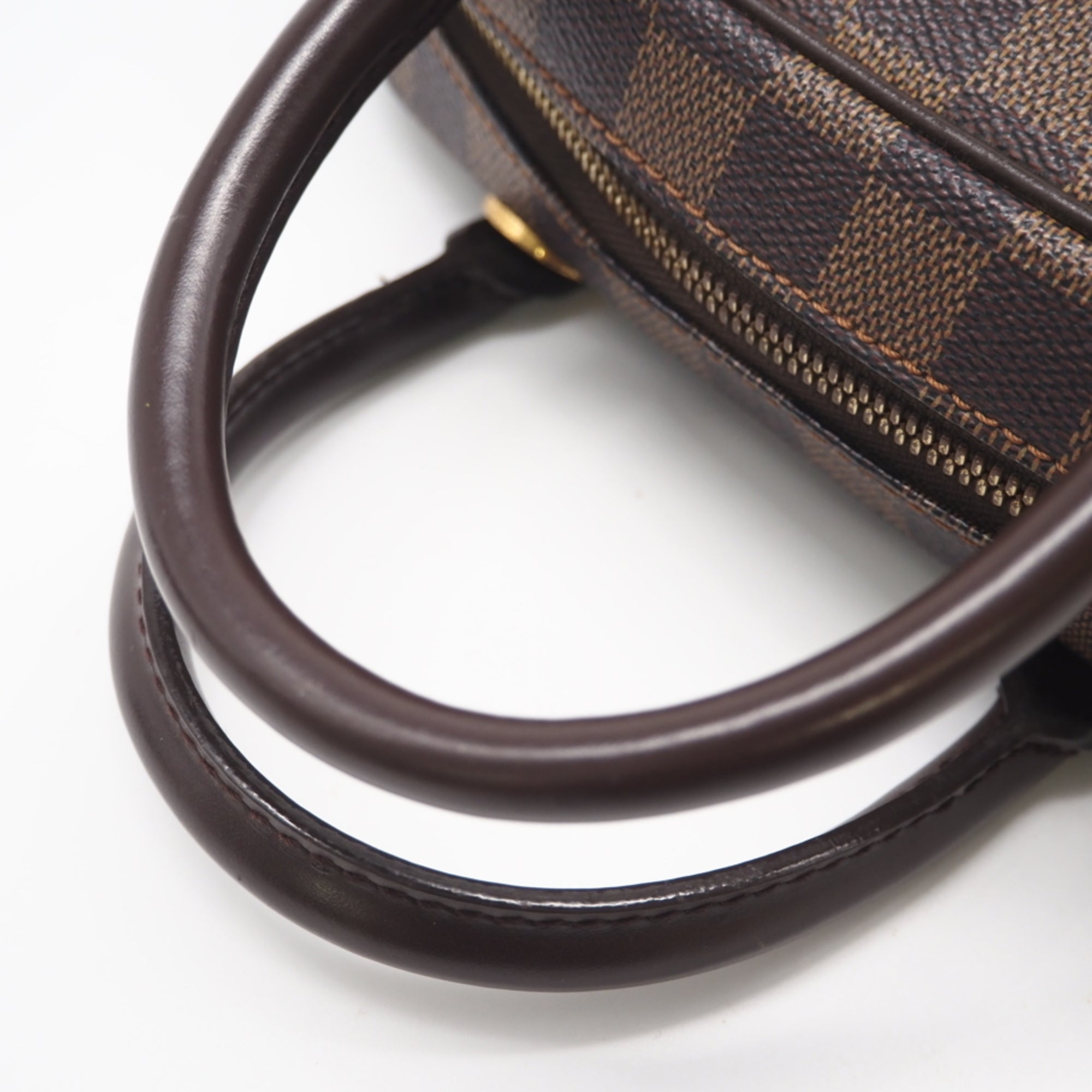 Louis Vuitton Brown Coated Canvas Leather Handbag (Pre-Owned)