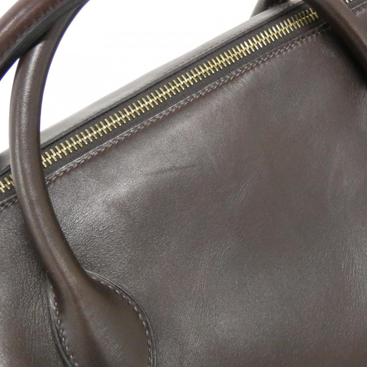 Hermes Brown Evercalf Leather Handbag (Pre-Owned)