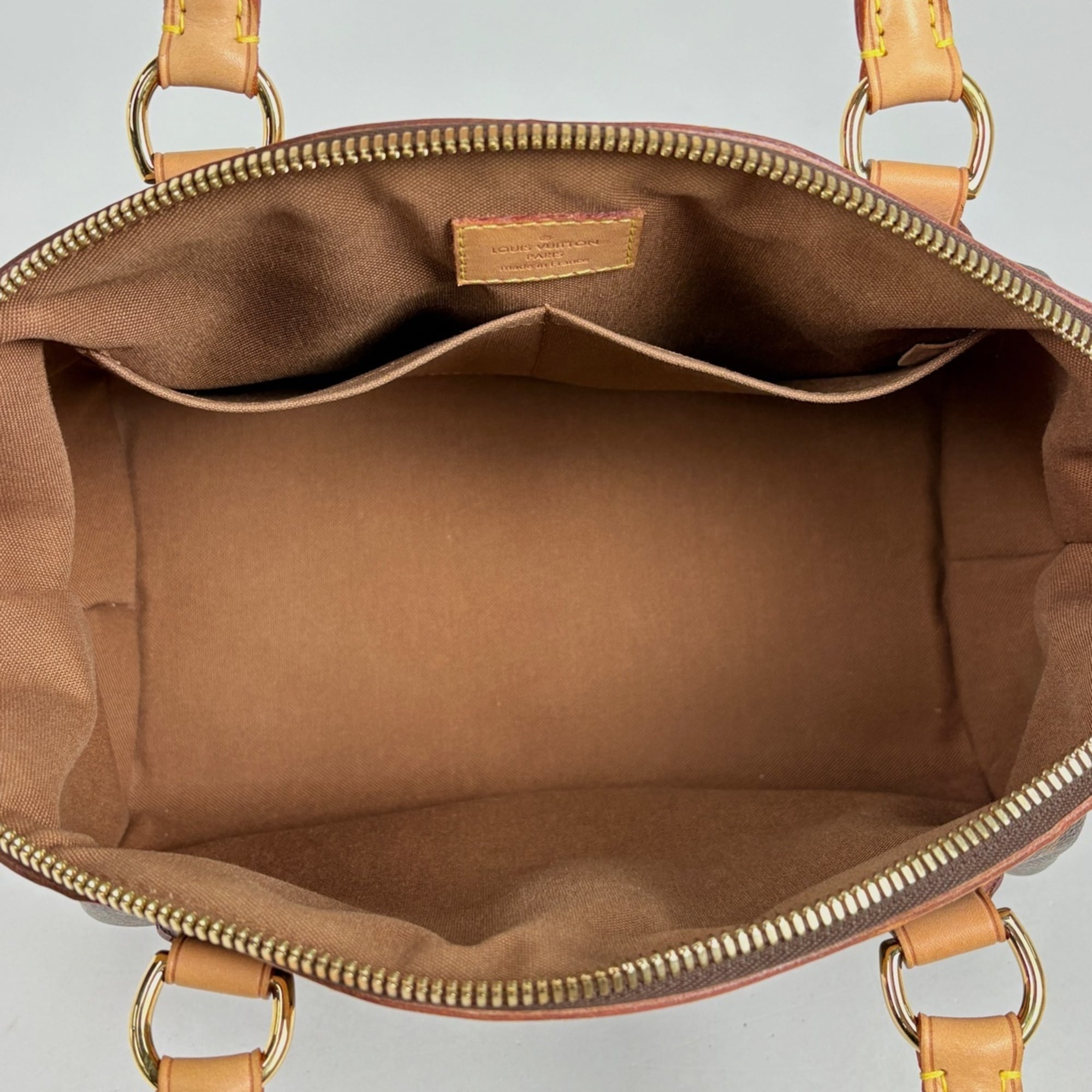 Louis Vuitton Brown Monogram Handbag Tote Bag (Pre-Owned)