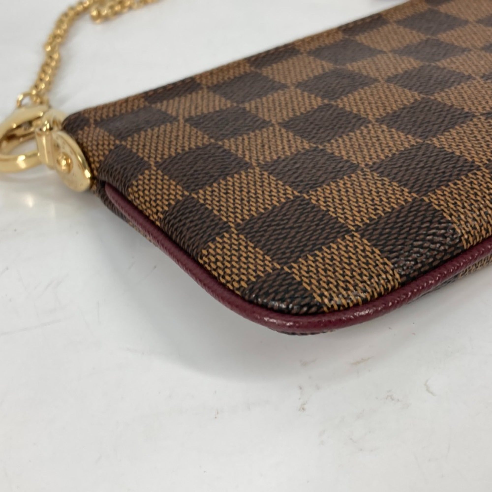 Louis Vuitton Brown Damier Canvas Damier Canvas Pochette Pouch Shoulder Bag (Pre-Owned)