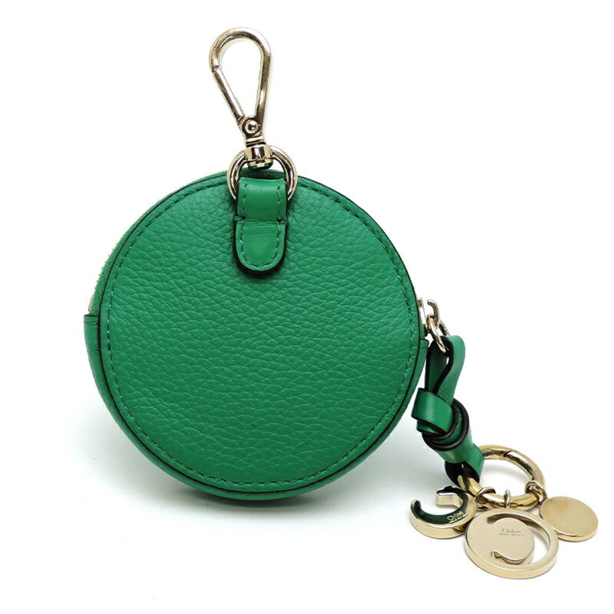 Chloé Green Leather Coin Purse/Coin Case (Pre-Owned)