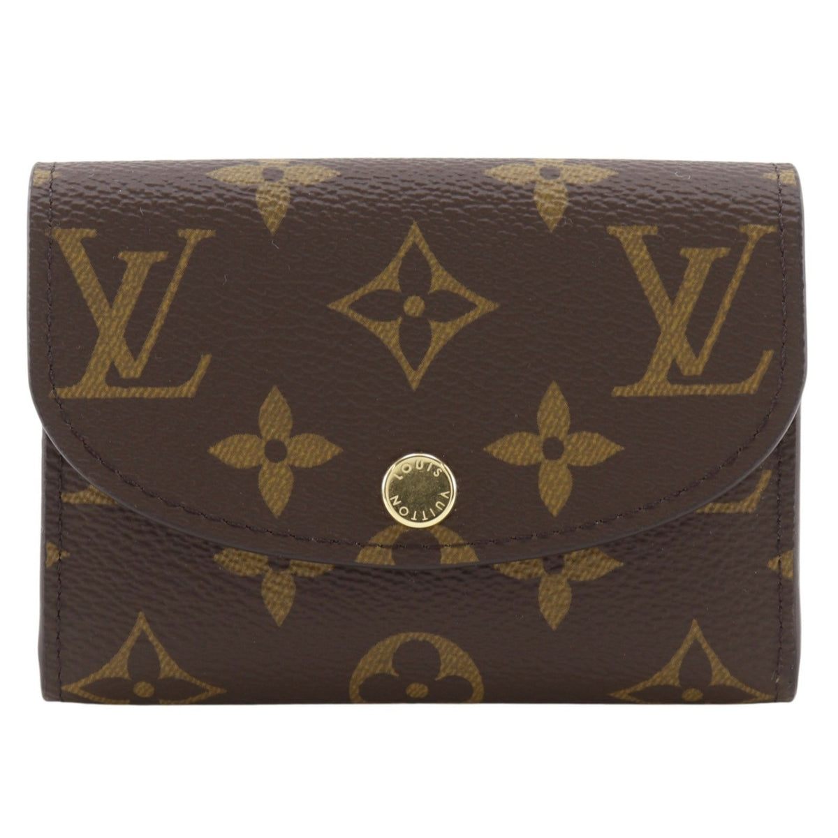 Louis Vuitton Brown Monogram Rose Ballerine Monogram Coin Purse/Coin Case (Pre-Owned)