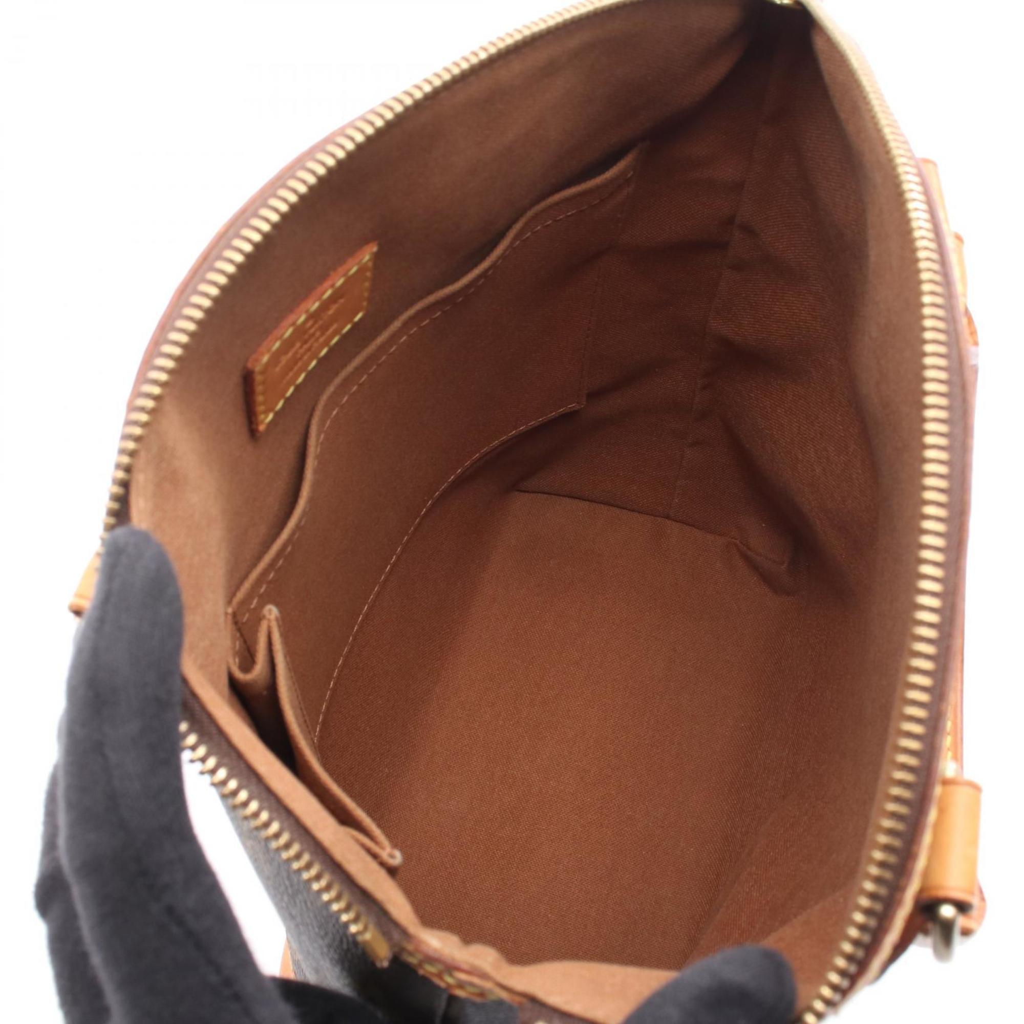 Louis Vuitton Brown Monogram Coated Canvas Leather Handbag (Pre-Owned)