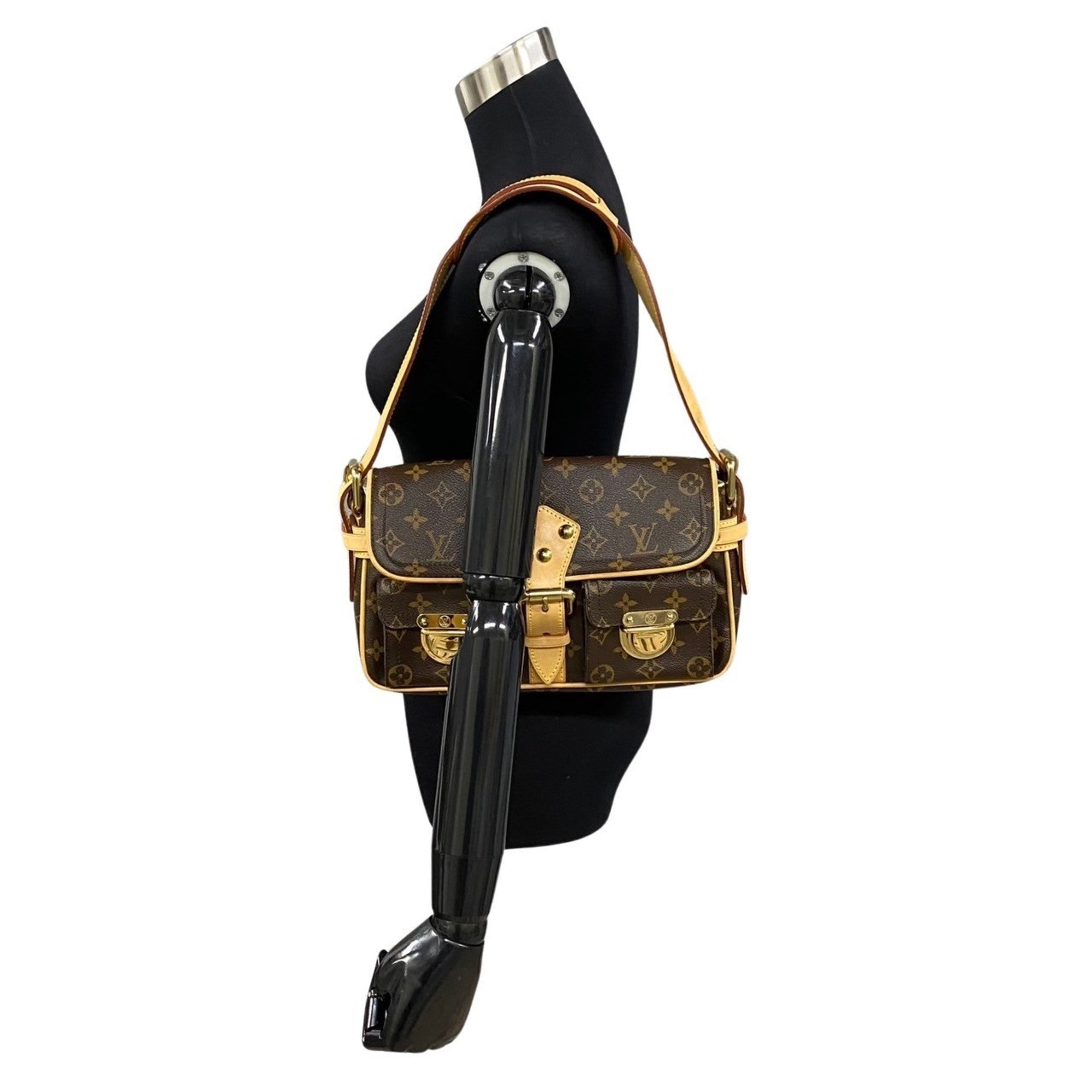 Louis Vuitton Brown Gold Leather Pvc Shoulder Bag Tote Bag (Pre-Owned)