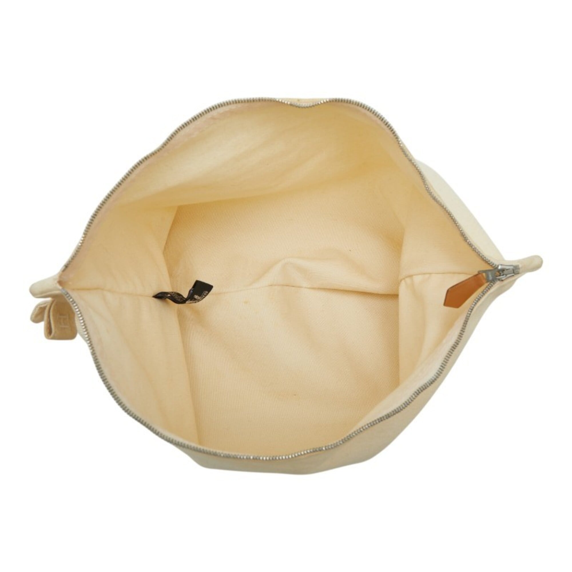 Hermes Bora Bora Ivory Cotton Pouch (Pre-Owned)