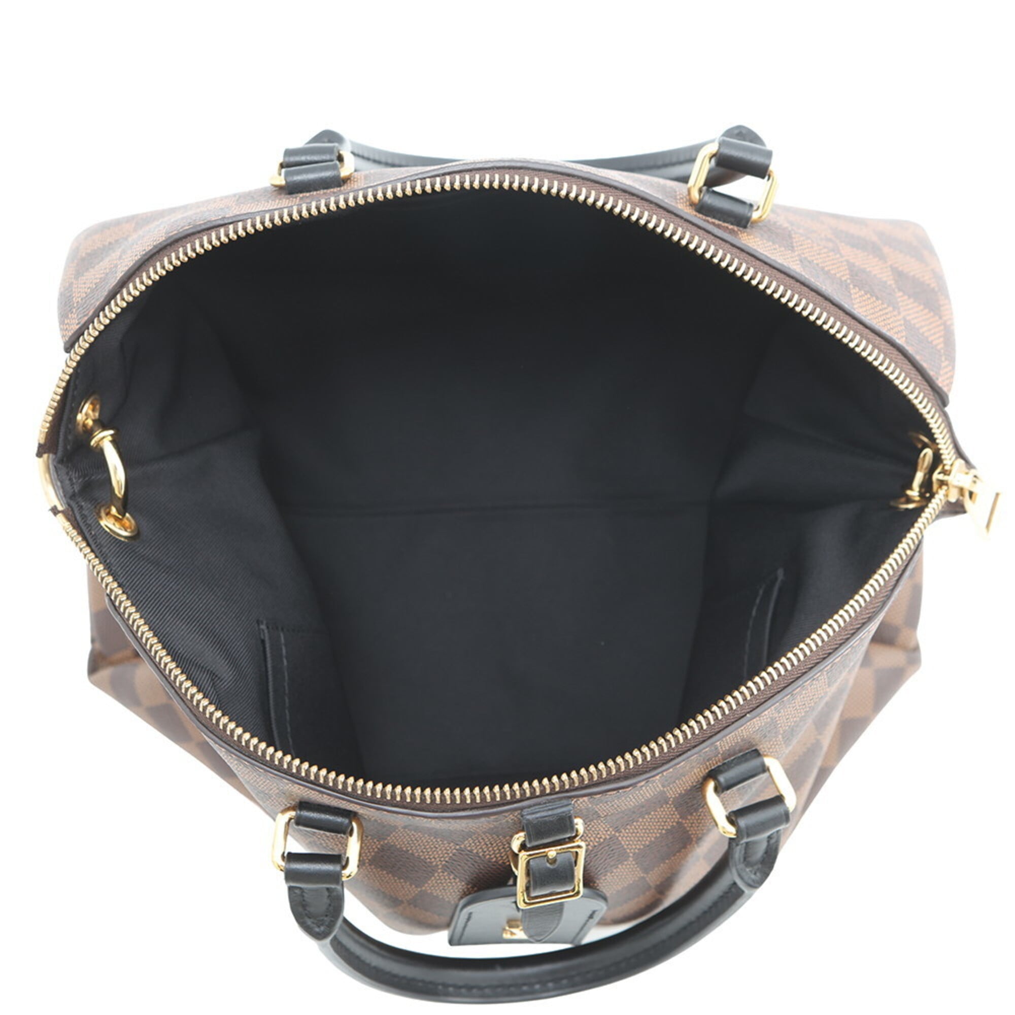Louis Vuitton Damier Damier Canvas Ebene Noir Damier Canvas Handbag Shoulder Bag (Pre-Owned)