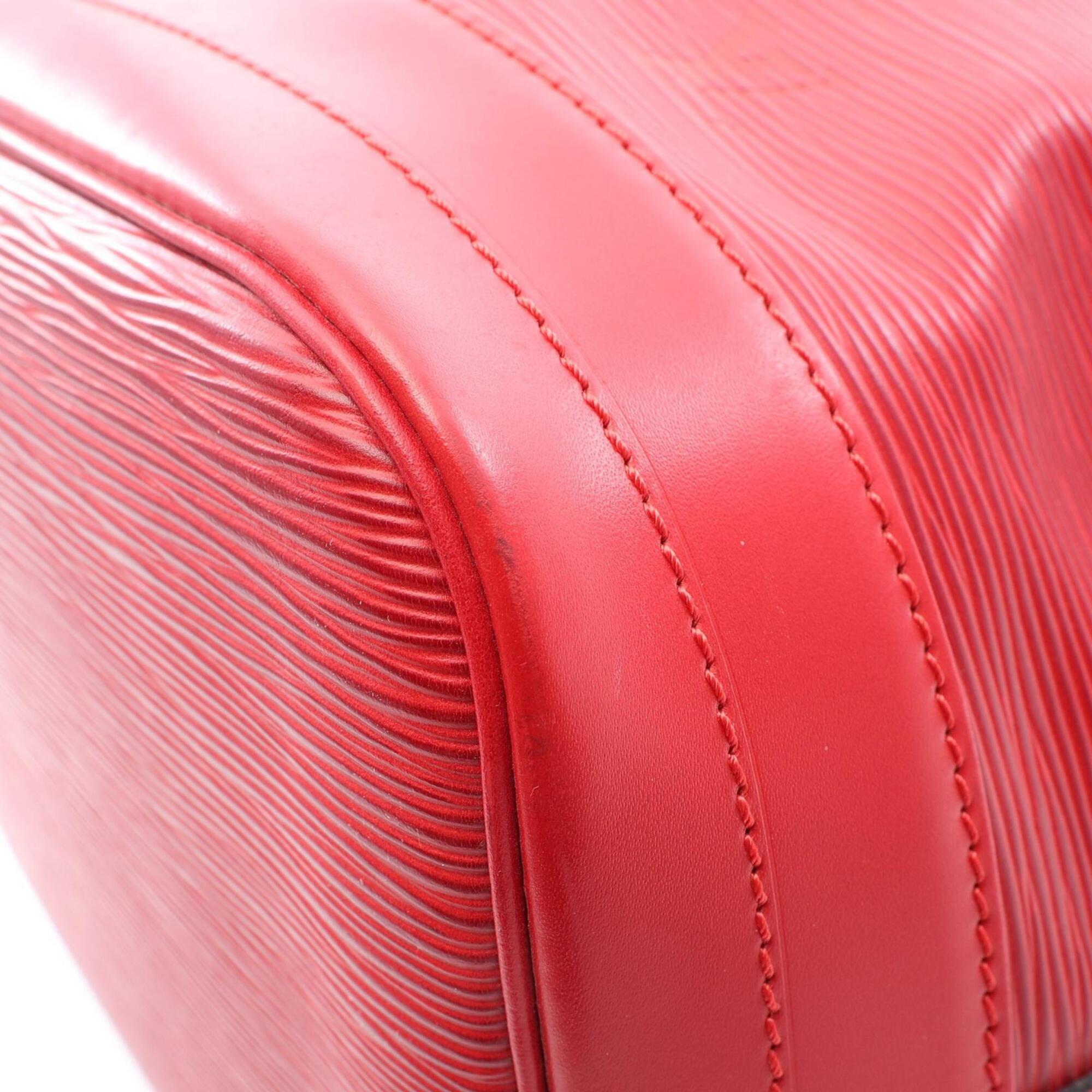 Louis Vuitton Castilian Red Red Color Epi Leather Handbag Shoulder Bag (Pre-Owned)