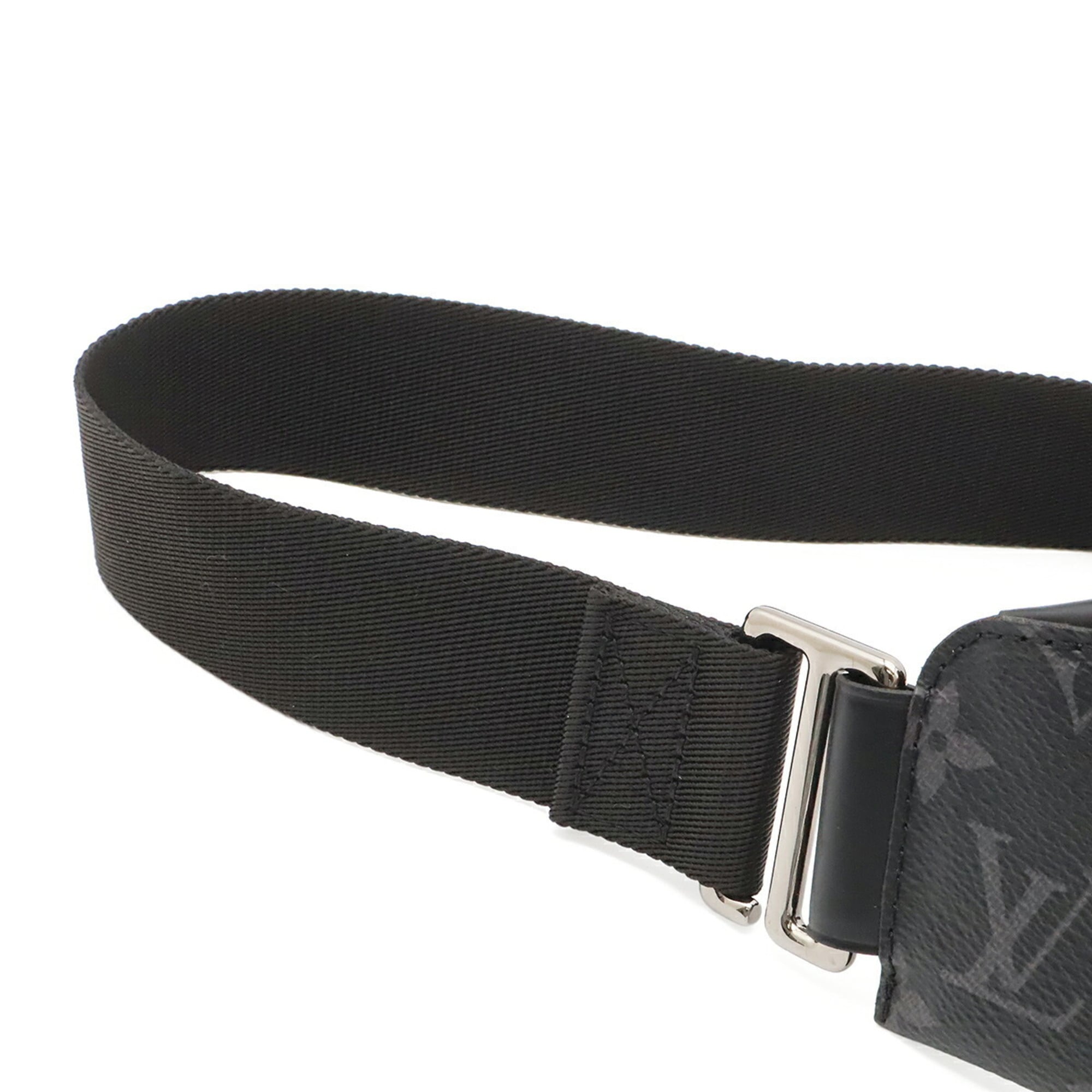 Louis Vuitton Black Gray Monogram Eclipse Monogram Eclipse Clutch Bag Pouch Sling Bag (Pre-Owned)